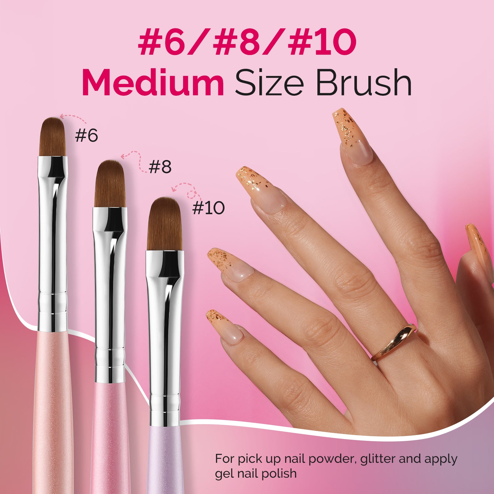 Gel Nail Art Brush 7Pcs