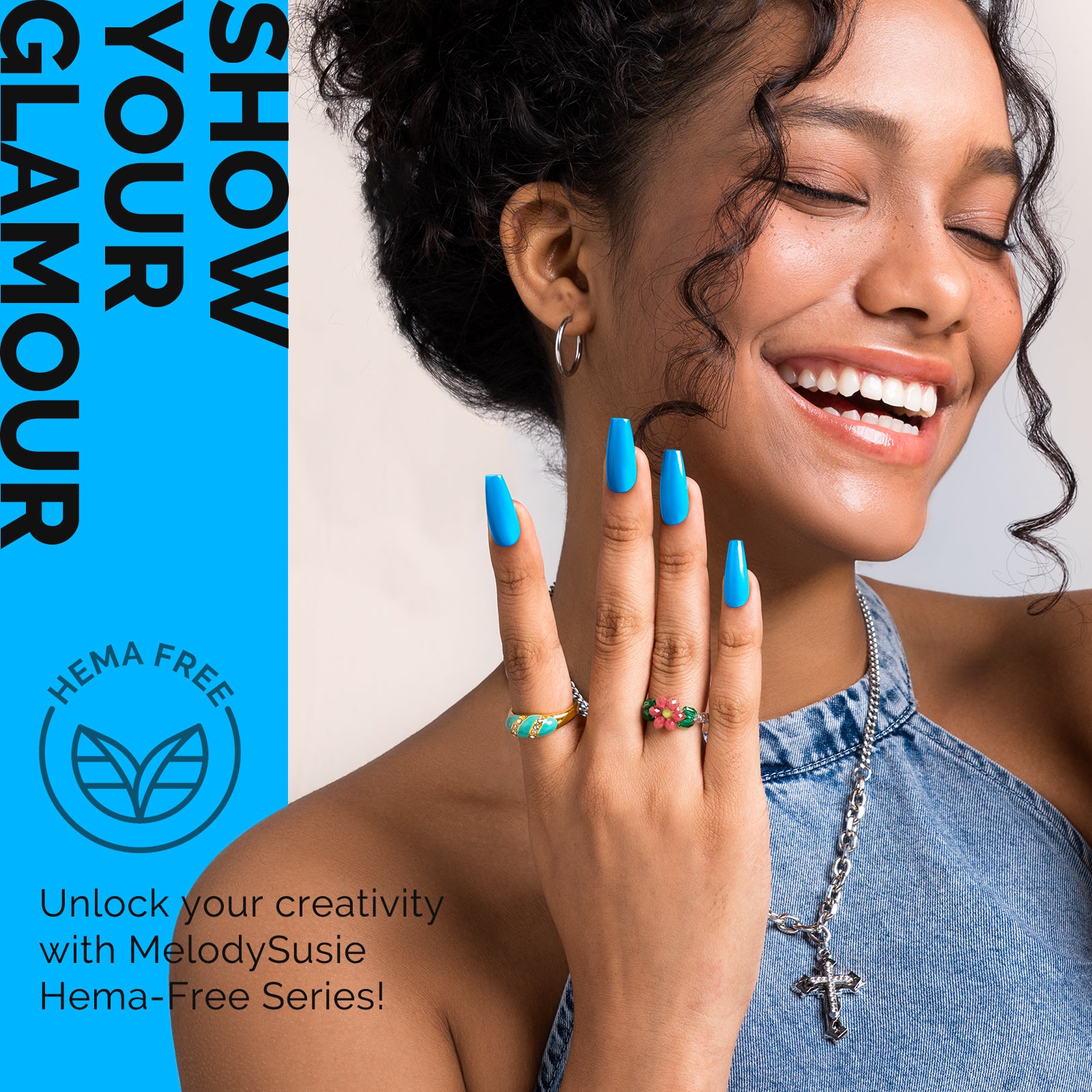 HEMA-Free Gel Nail Polish 0.5 fl oz/15ml - K0730 Thick Sky Blue