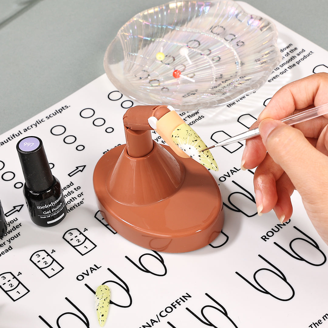 Nail Practice Fingers with Base Stand