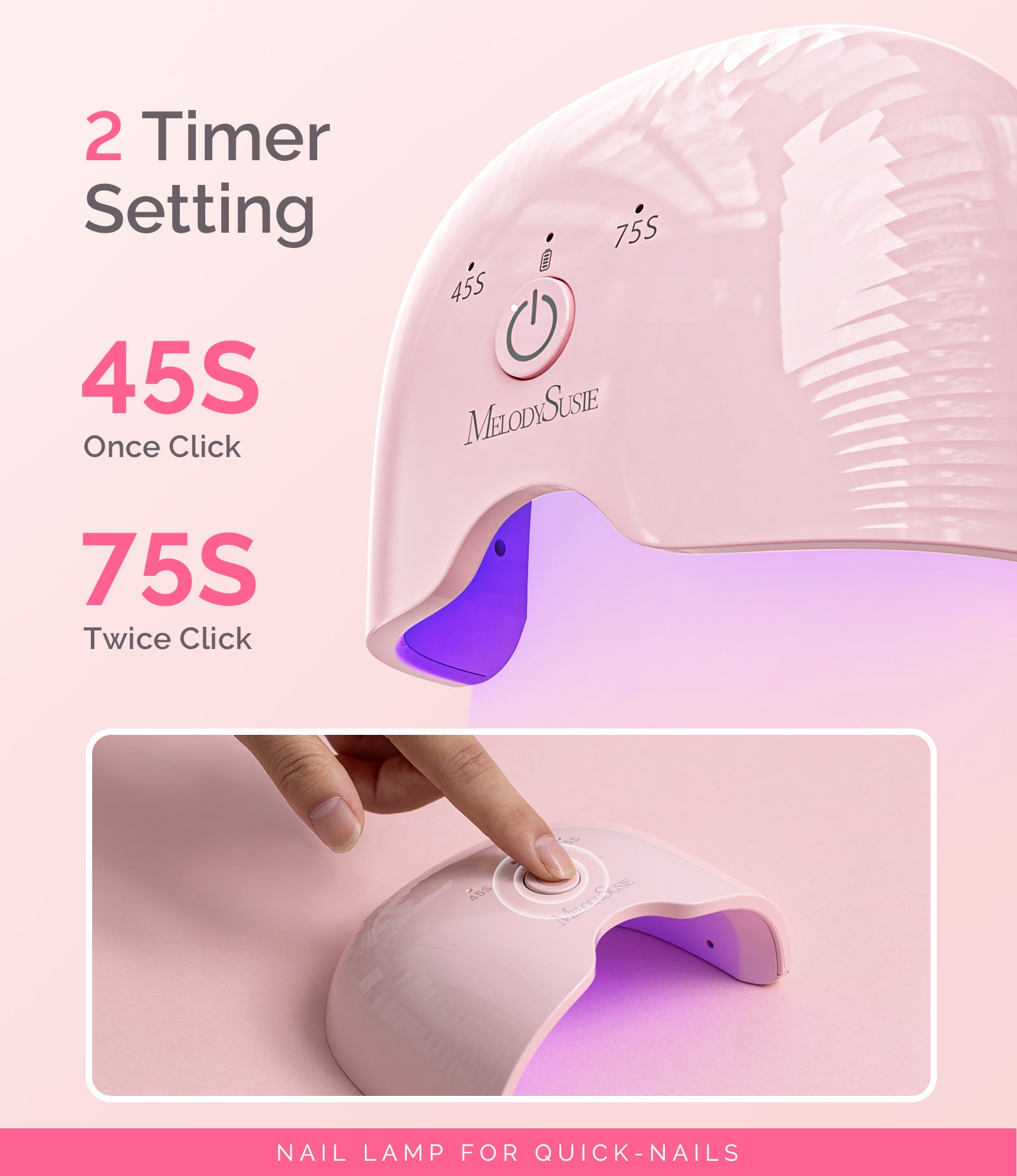 P-ART06G Rechargeable & Cordless LED/UV Nail Lamp