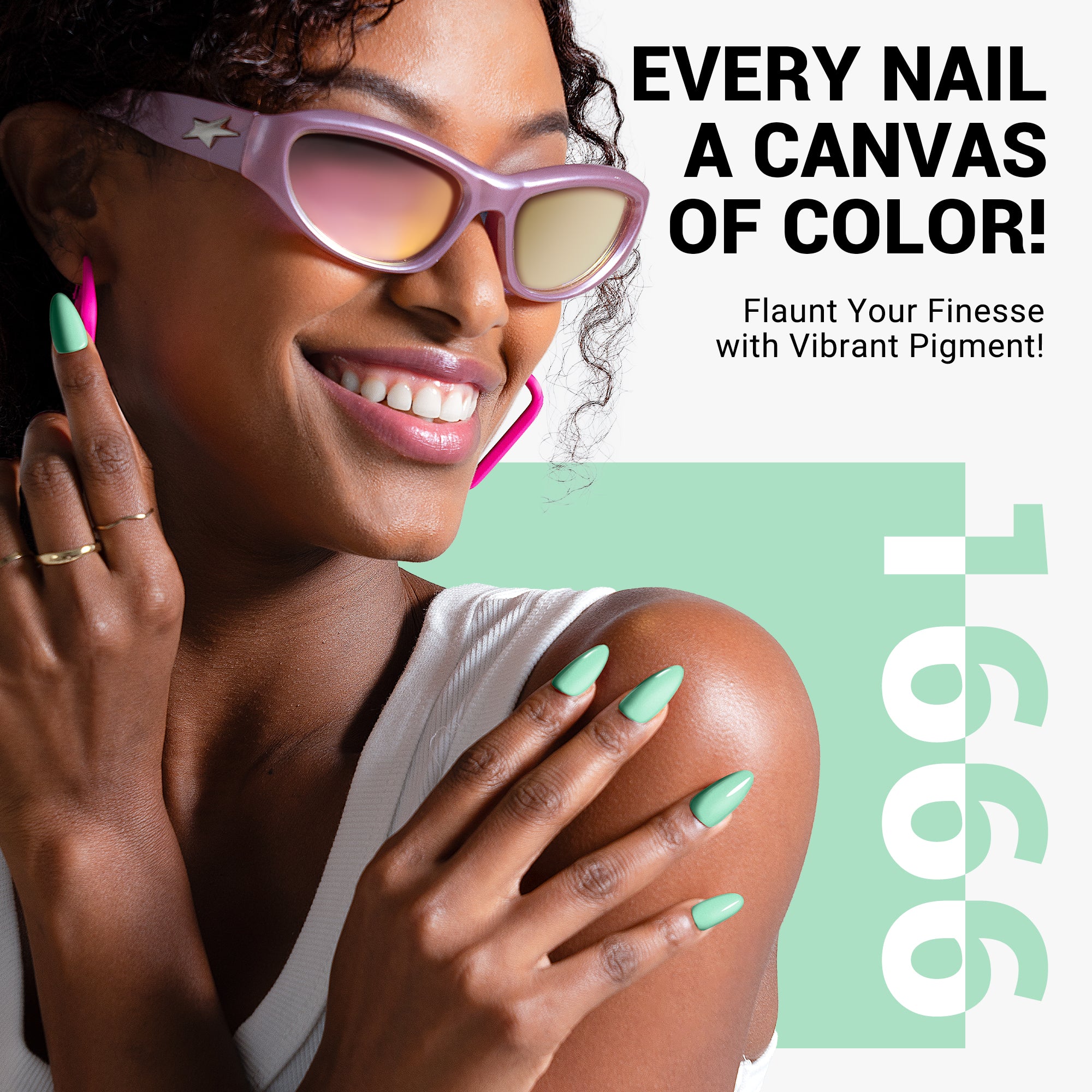 1666 Soft Mint Green - TPO-Free Thick Gel Nail Polish(15ml)