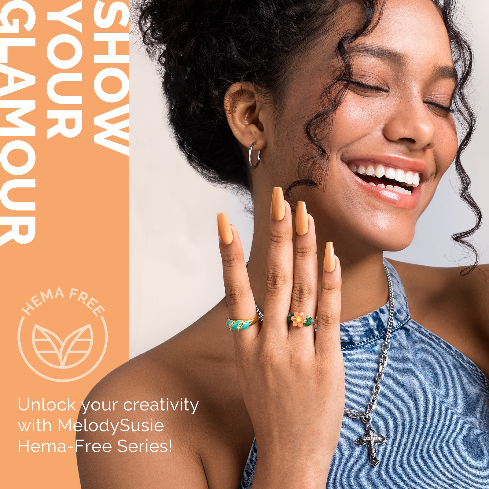 HEMA-Free Gel Nail Polish 0.5 fl oz/15ml - K1465 Thick Light Orange