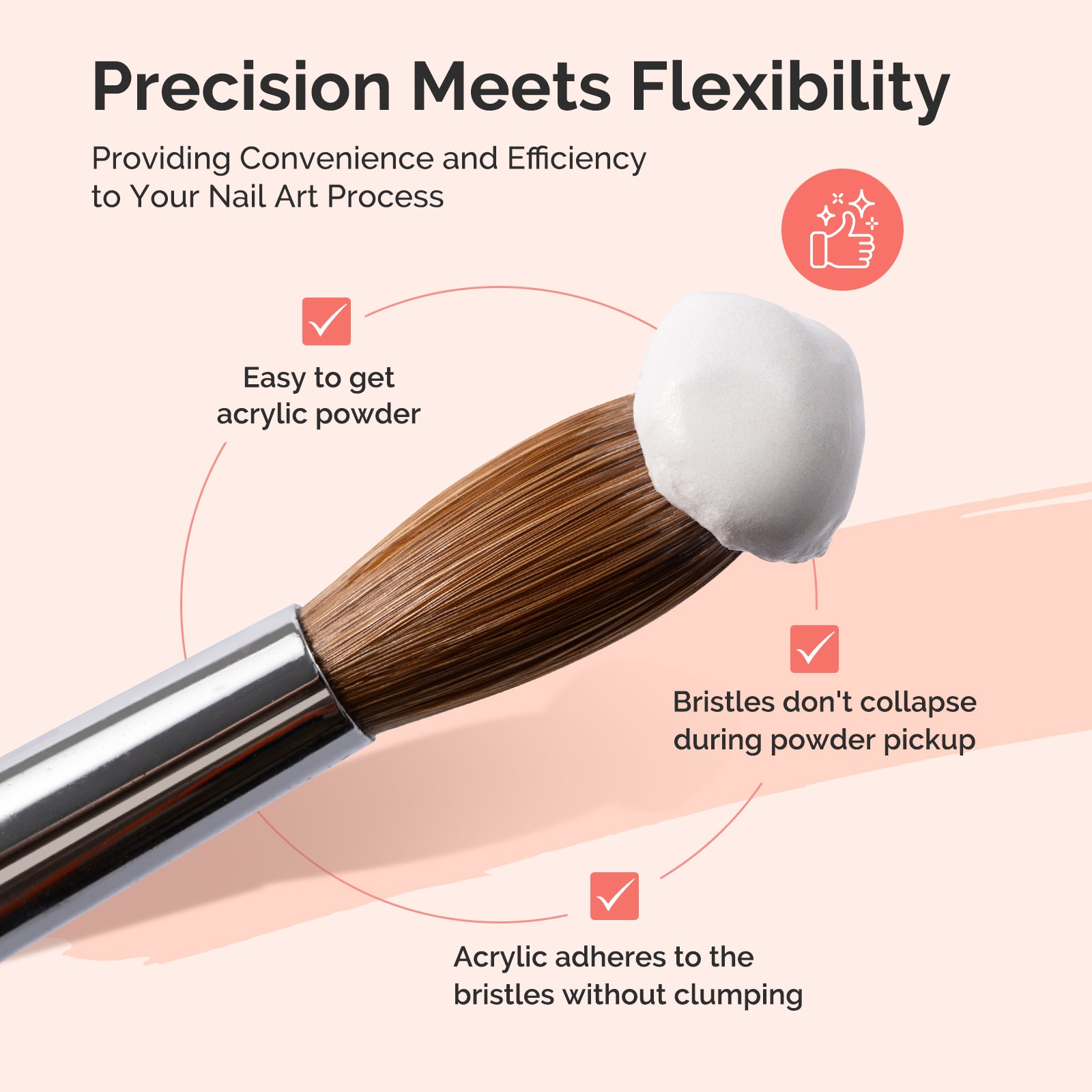 Y-Series 100% High-Quality Kolinsky Acrylic Nail Brush