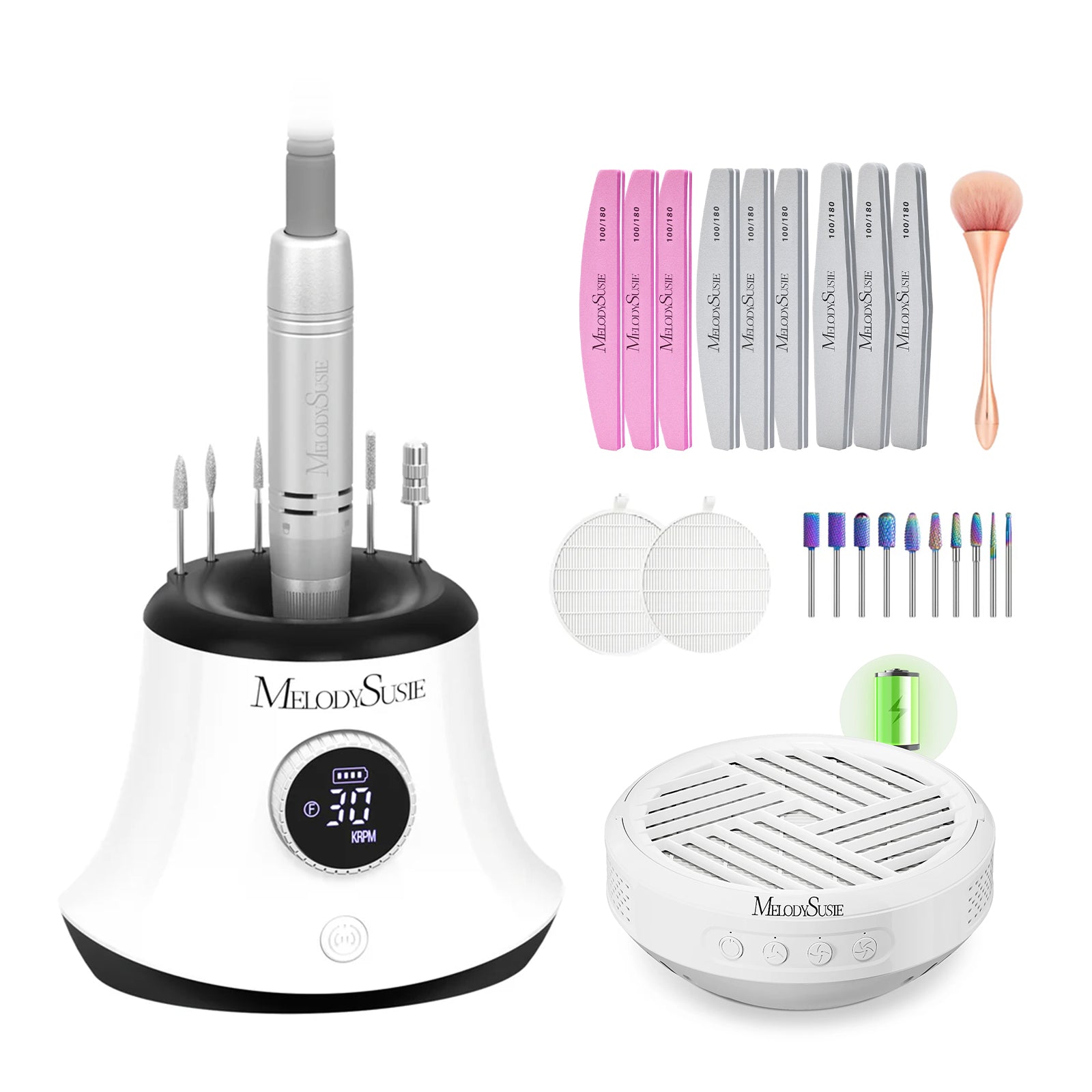 SC320G 30000RPM Rechargeable Desktop Nail Drill