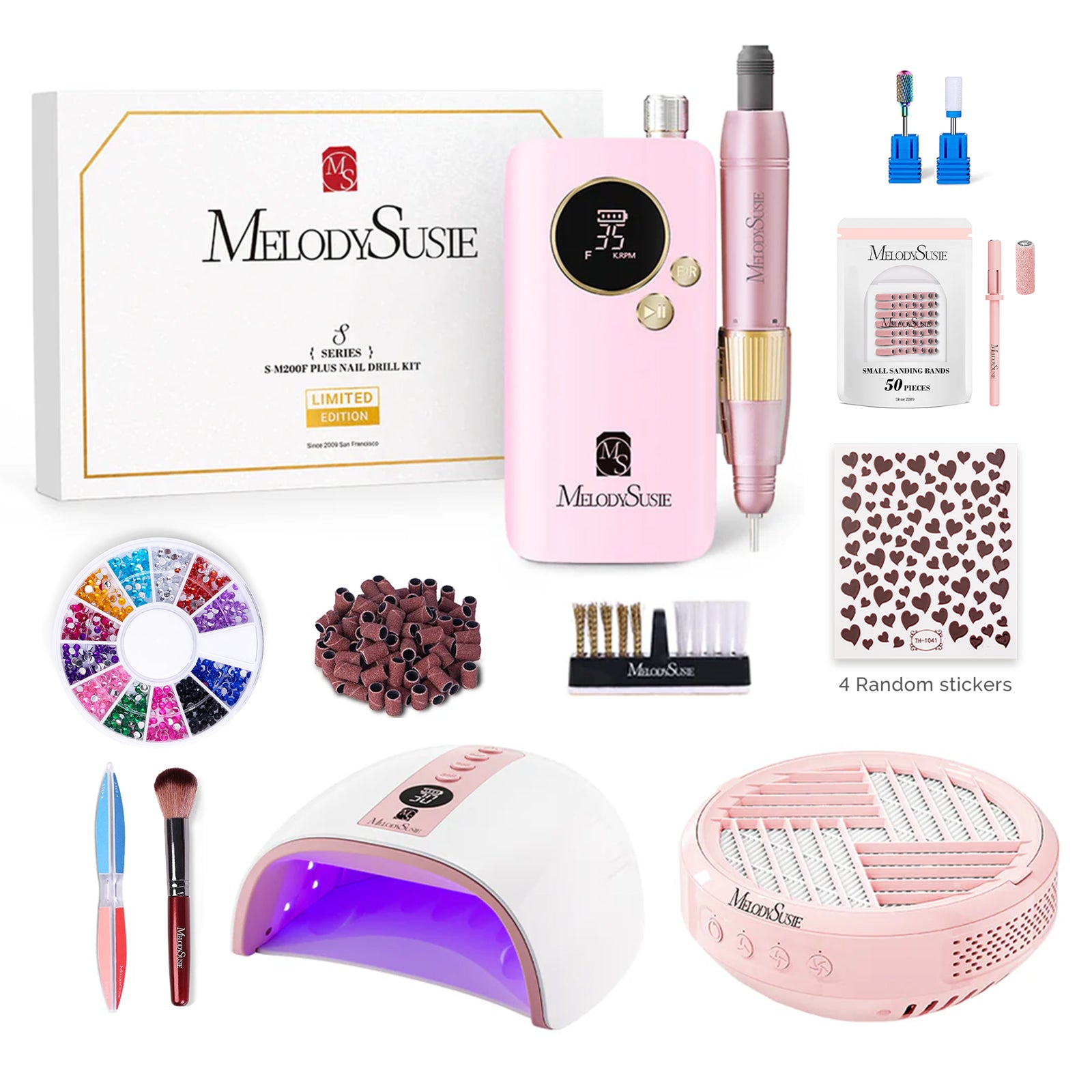 SM200F Plus Rechargeable 35000RPM Nail Drill Gift Box