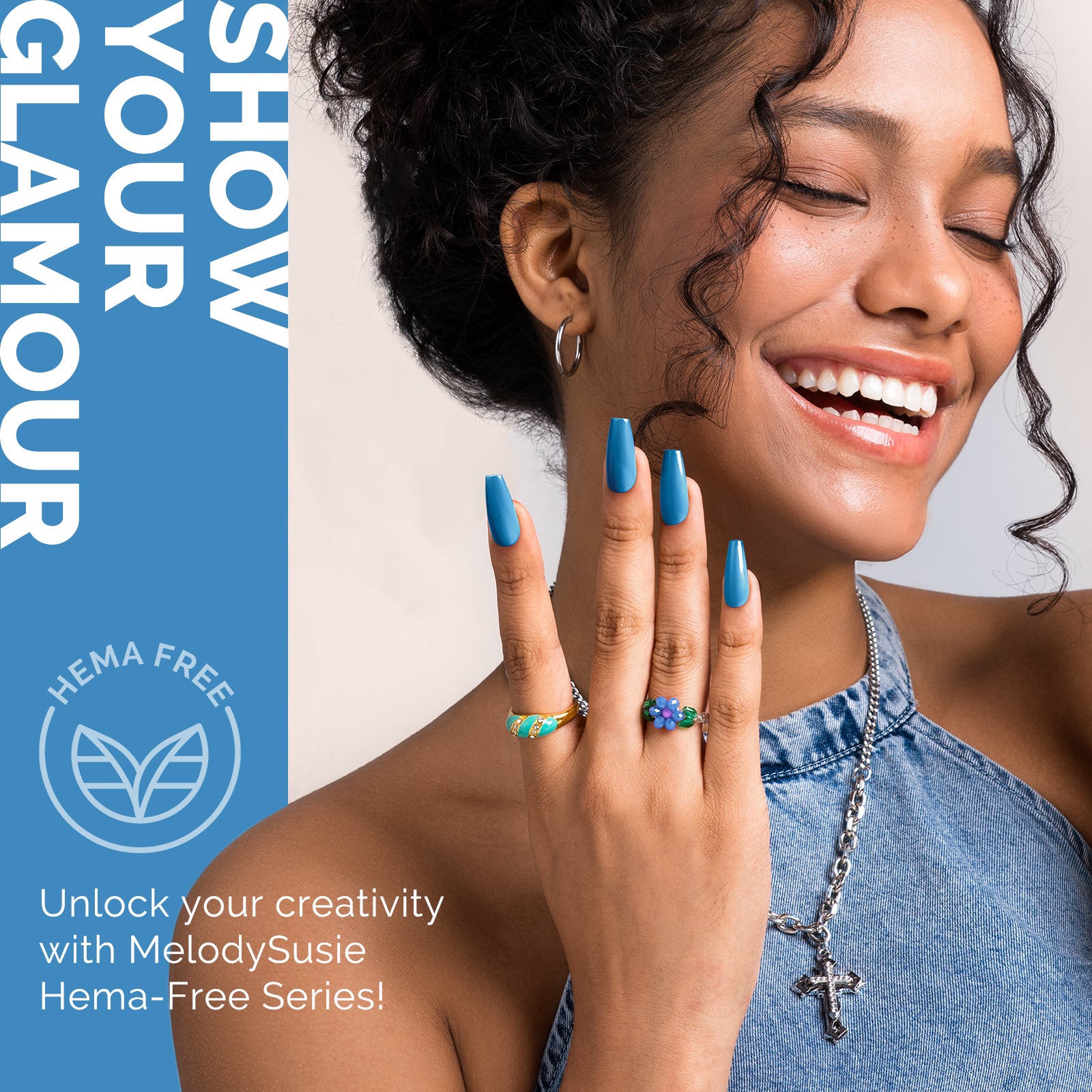 HEMA-Free Gel Nail Polish 0.5 fl oz/15ml - K0738 Thick Steel Blue