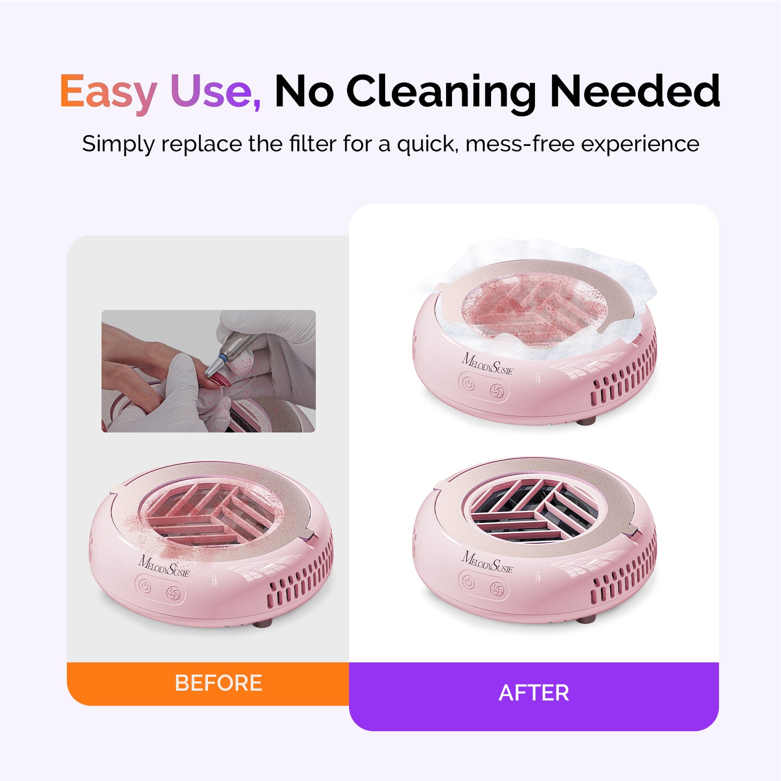 210Pcs Disposable Filter Papers for HPROA Nail Dust Collector