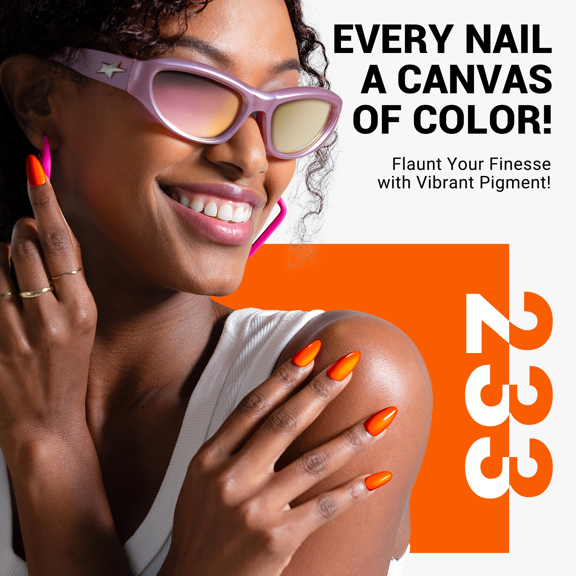 233 Exuberant Orange - Gel Nail Polish (15ml)