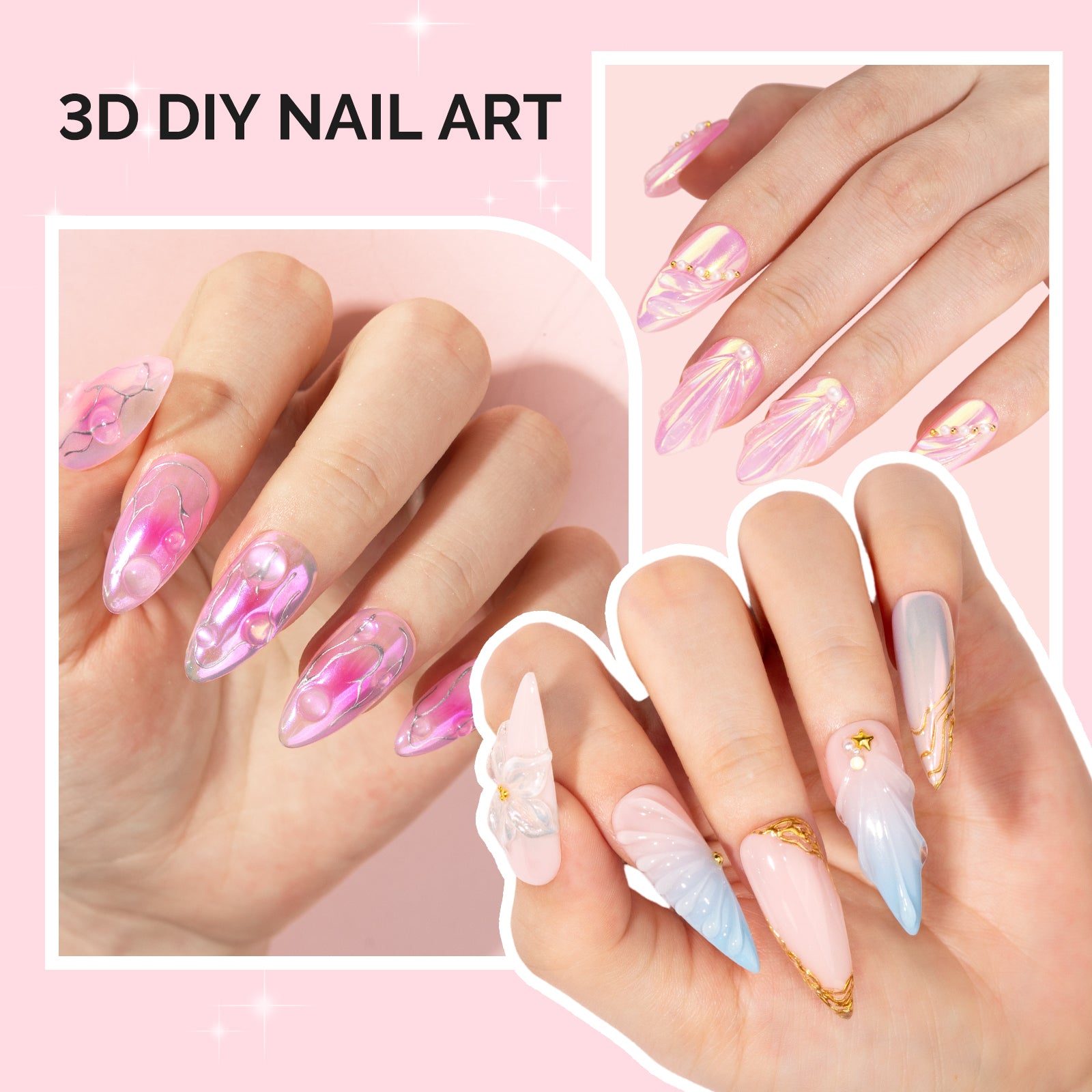 3D Sculpting Clear Nail Glue Gel