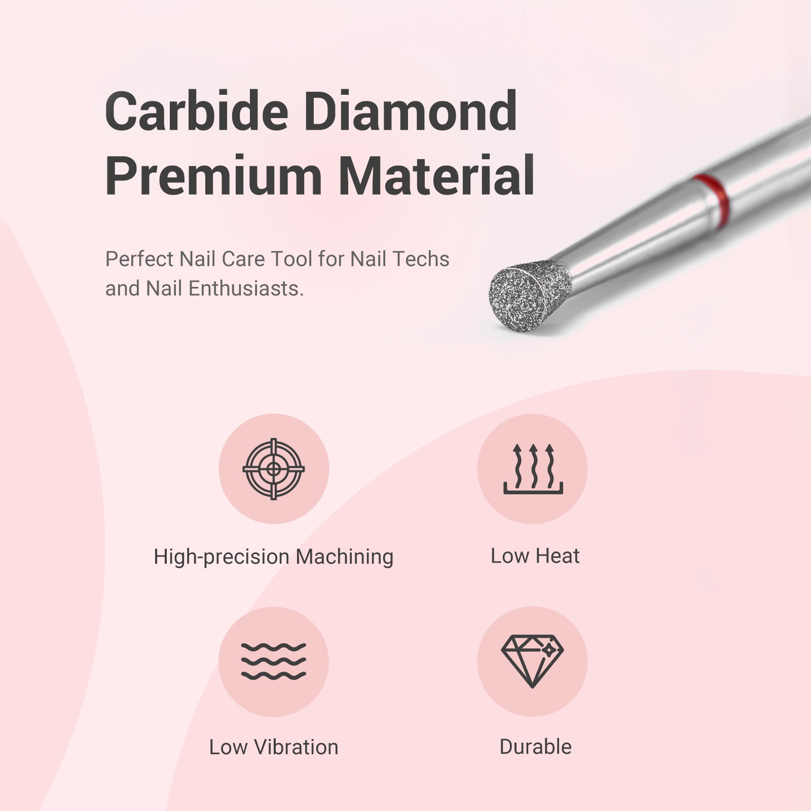 6.7mm Inverted Tapered Cuticle Clean Nail Drill Bit