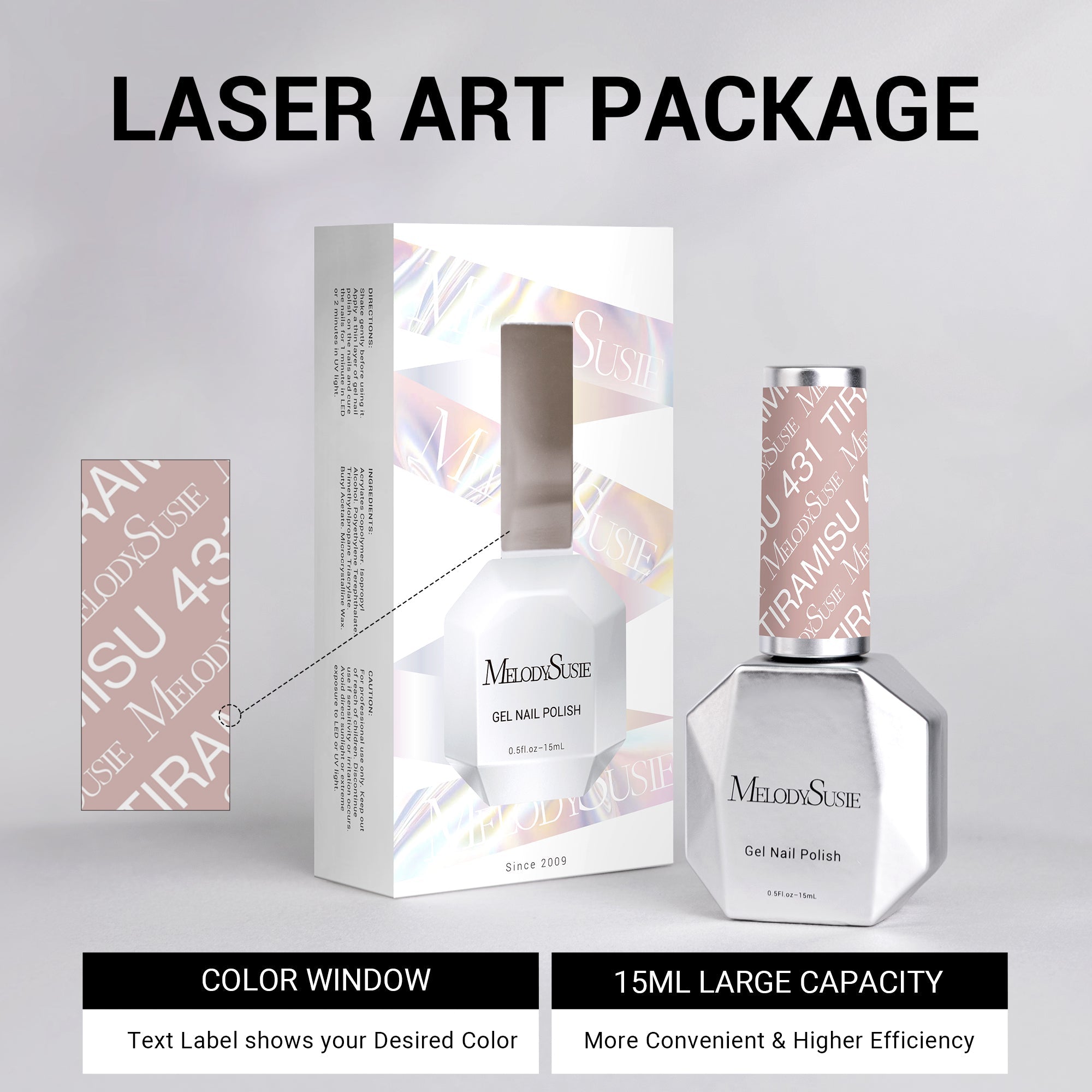 431 Tiramisu - TPO-Free Thick Gel Nail Polish(15ml)