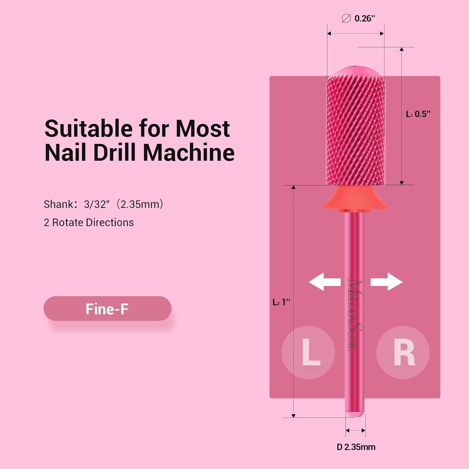 Round Top Large Barrel Tungsten Carbide Nail Drill Bit