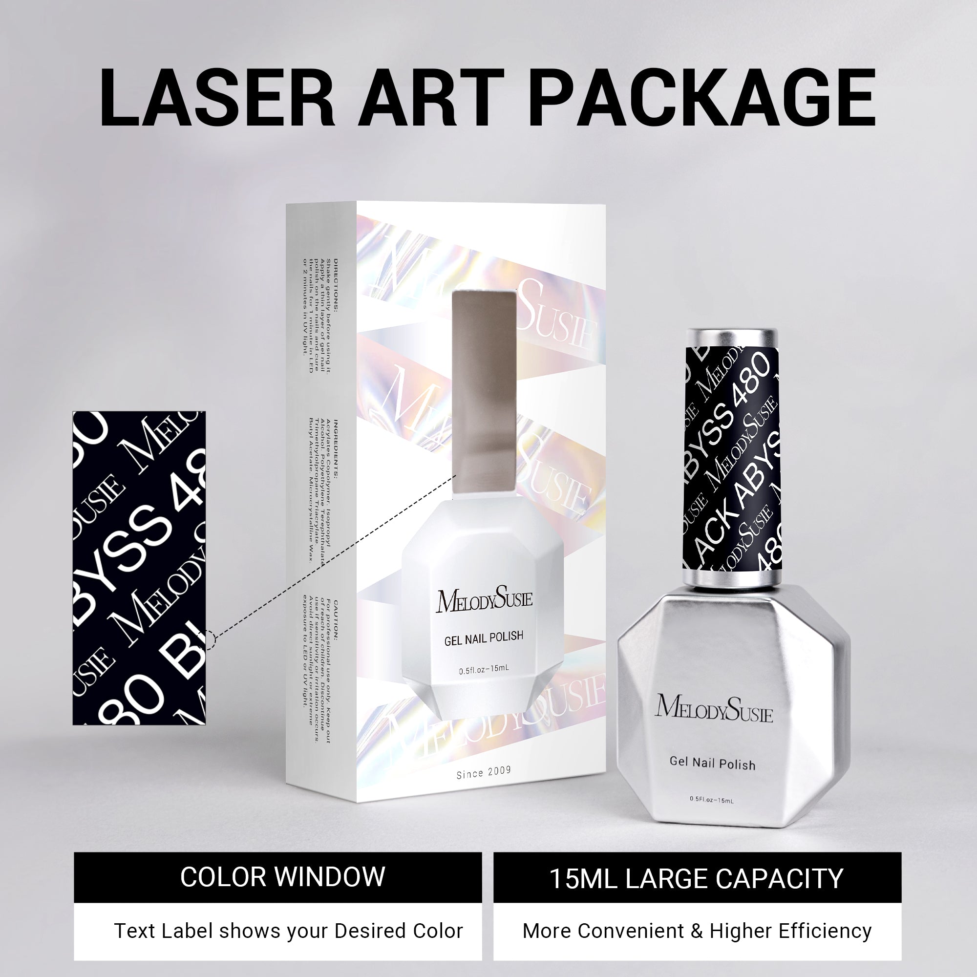 480 Black Abyss - TPO-Free Thick Nail Gel Polish(15ml)