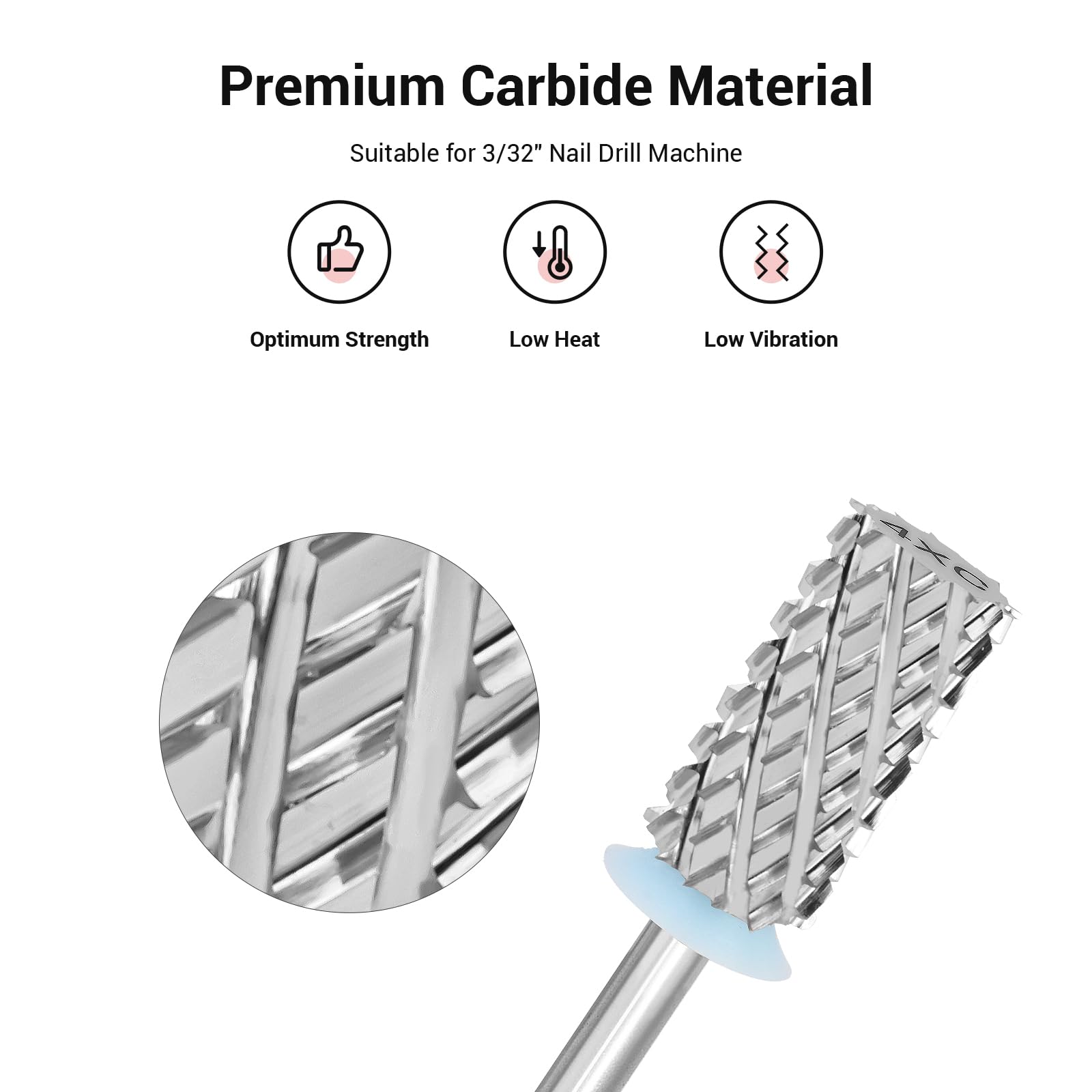 Large Barrel Tungsten Carbide Nail Drill Bit