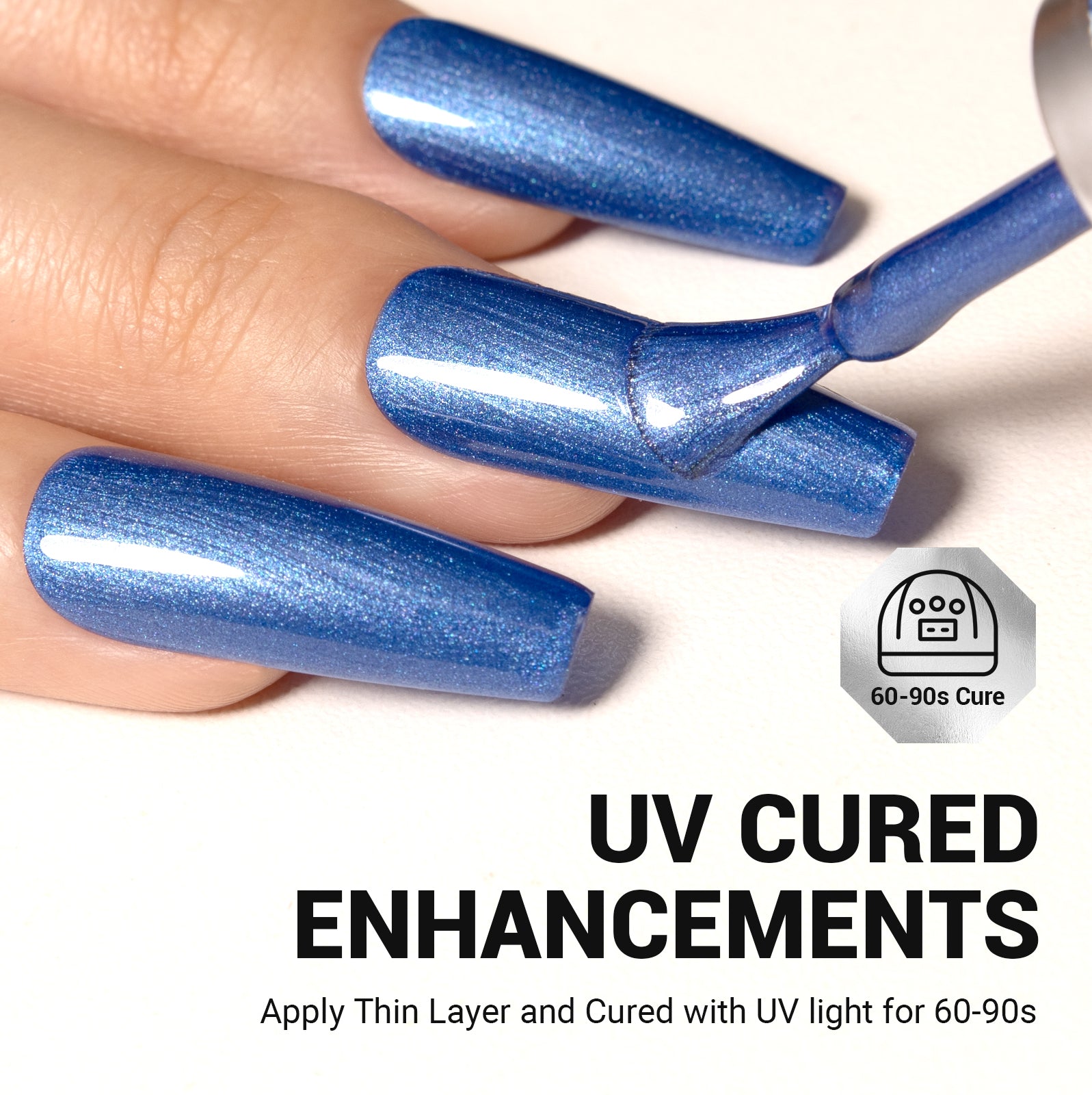 G187 Cyber Blue Neon - TPO-Free Thick Gel Nail Polish(15ml)