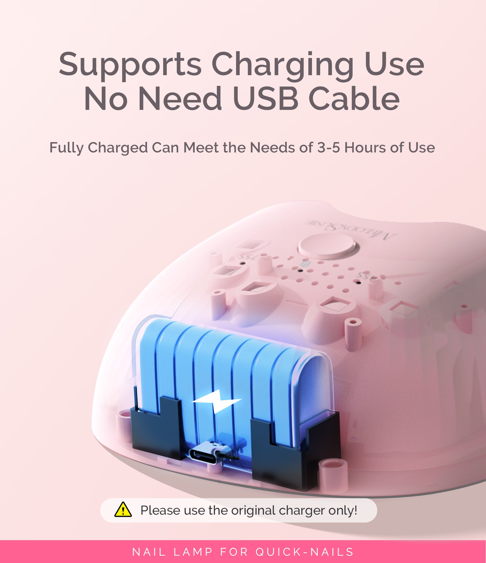 P-ART06G Rechargeable & Cordless LED/UV Nail Lamp