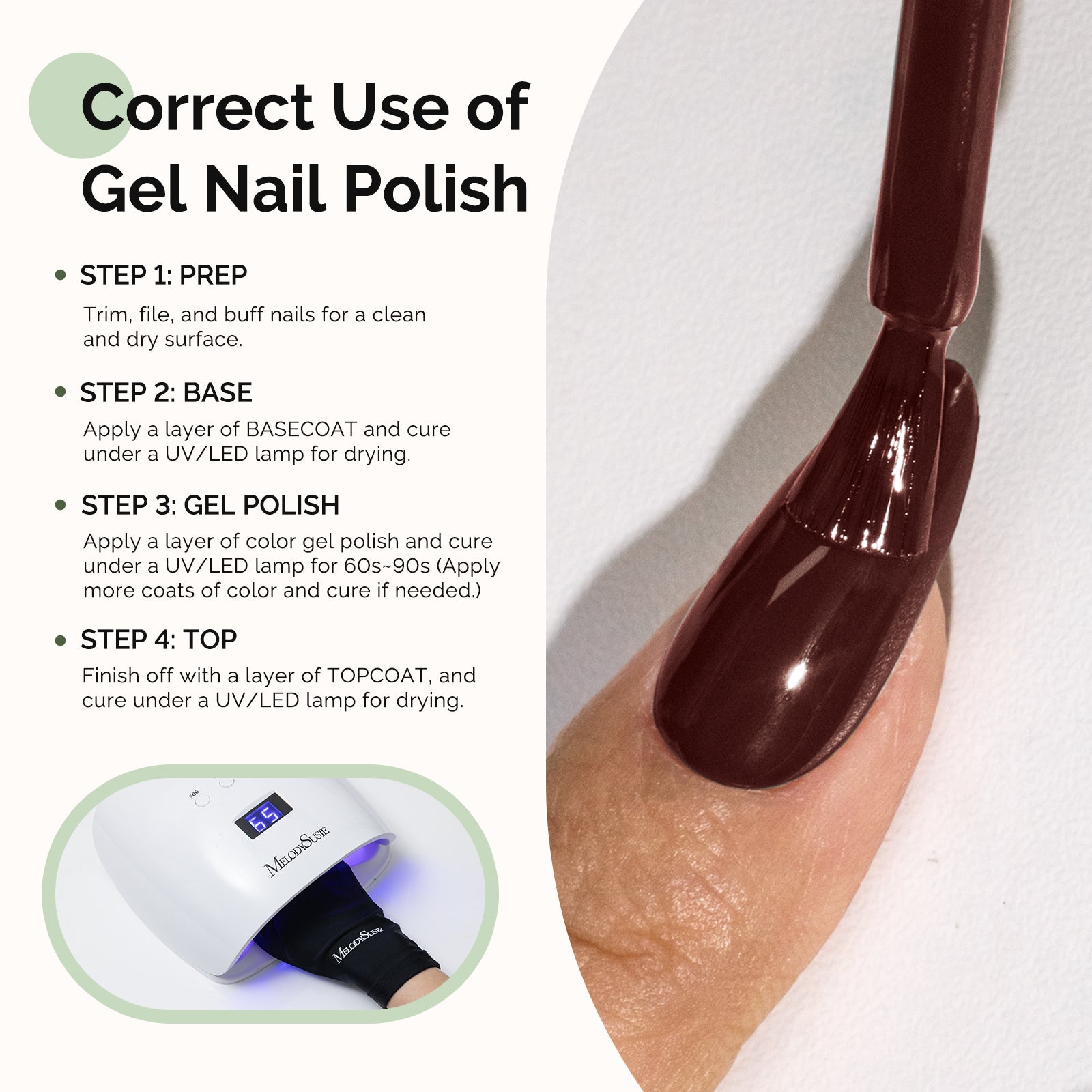 077 Brownie Brown - HEMA-Free Gel Nail Polish 0.5 fl oz/15ml