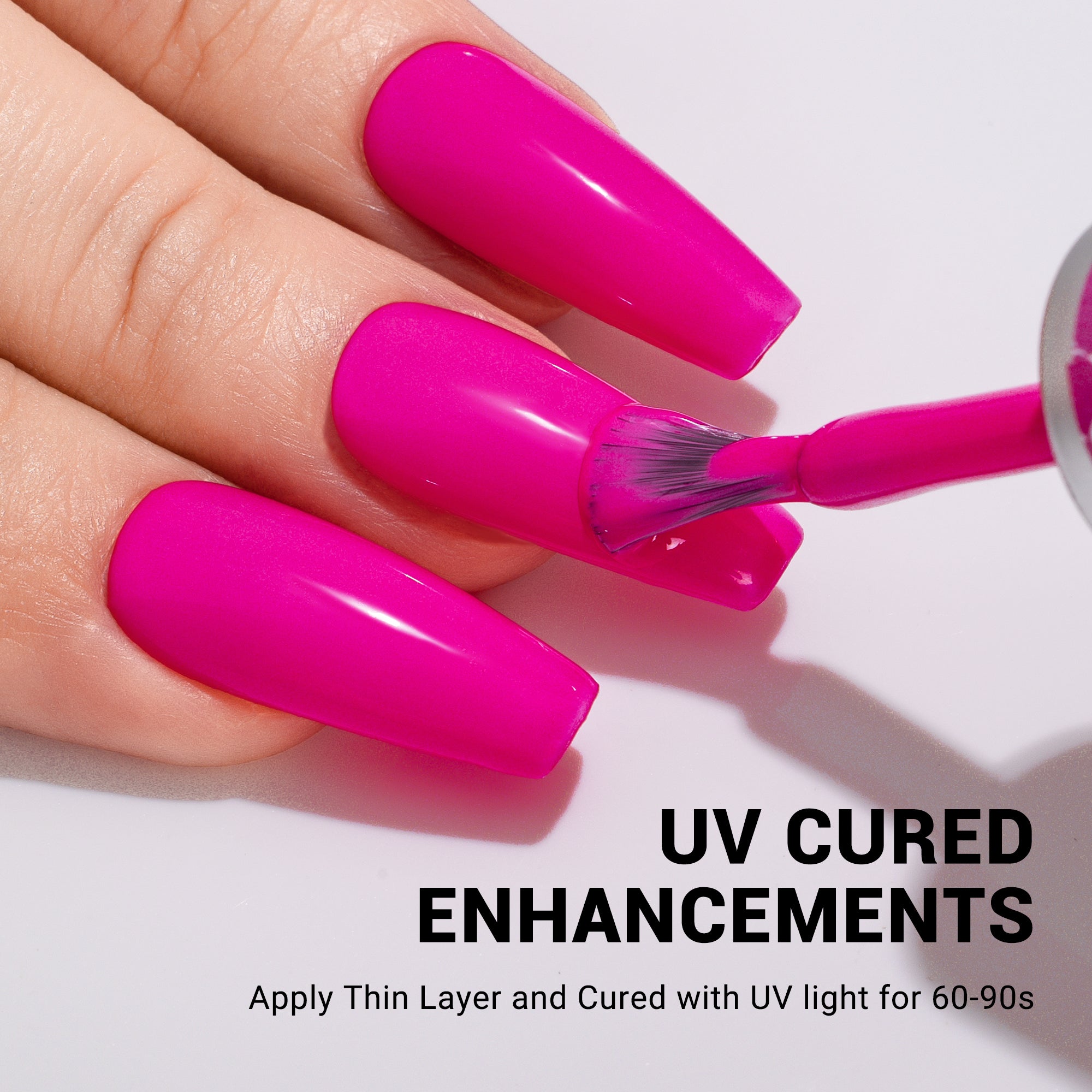 027 Neon Pink - TPO-Free Thick Gel Nail Polish(15ml)