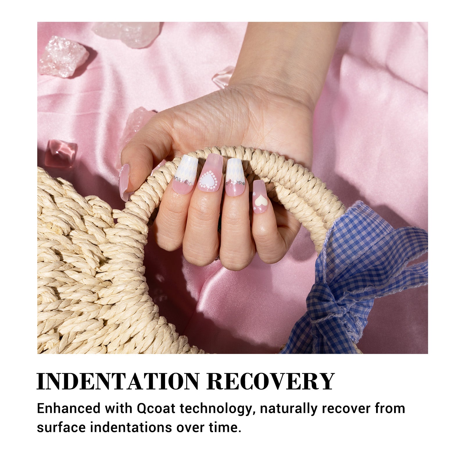 Qcoat Fully Cured Gel Nail Strips Gift Box