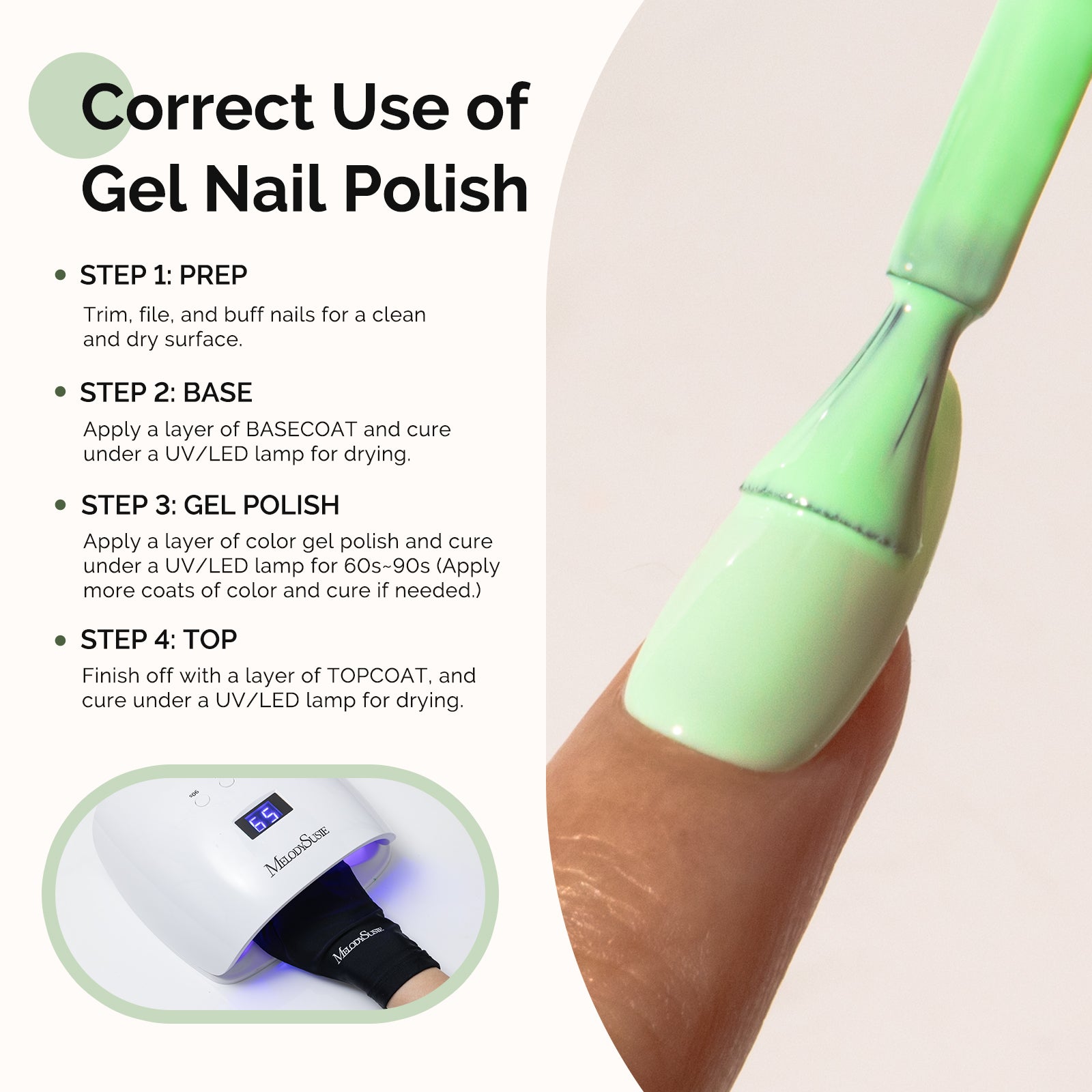 326 Light Green - HEMA-Free Gel Nail Polish 0.5 fl oz/15ml