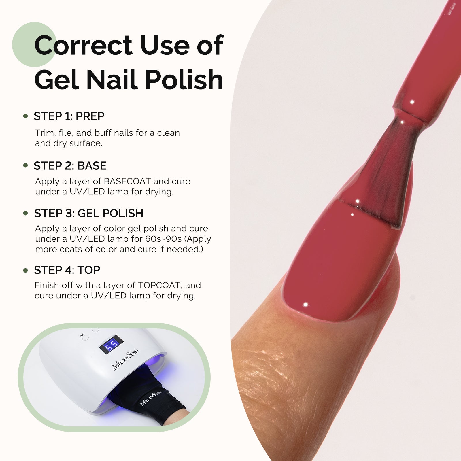 HEMA-Free Gel Nail Polish 0.5 fl oz/15ml - K1464 Thick Rosy Brown