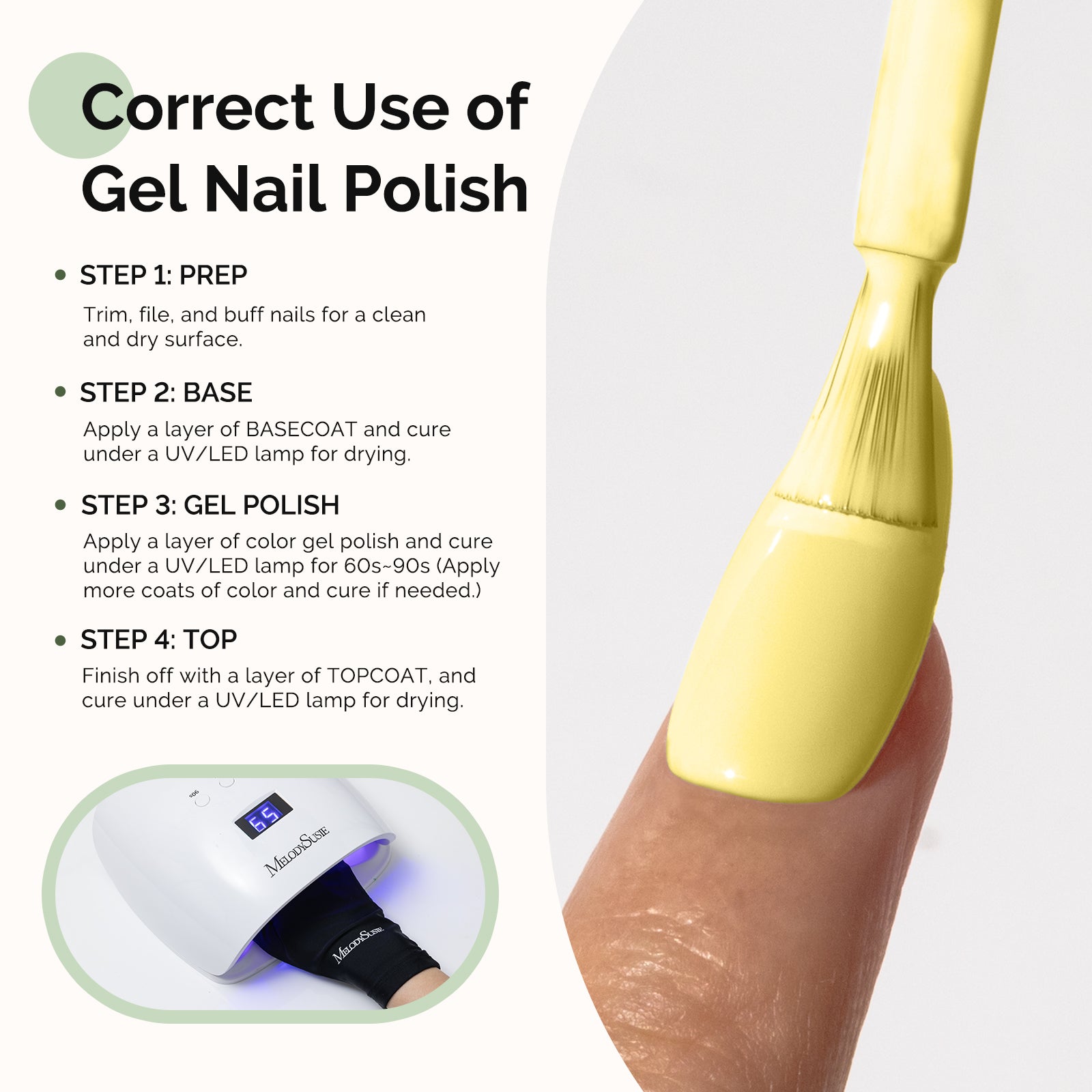 HEMA-Free Gel Nail Polish 0.5 fl oz/15ml - K0970 Thick Light Yellow