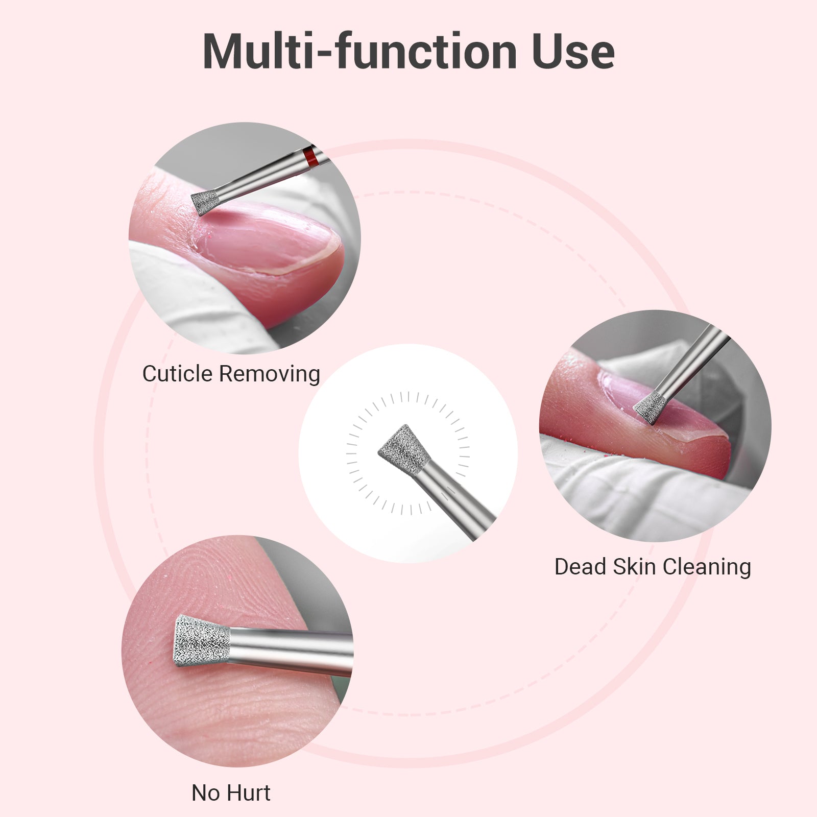 6.7mm Inverted Tapered Cuticle Clean Nail Drill Bit