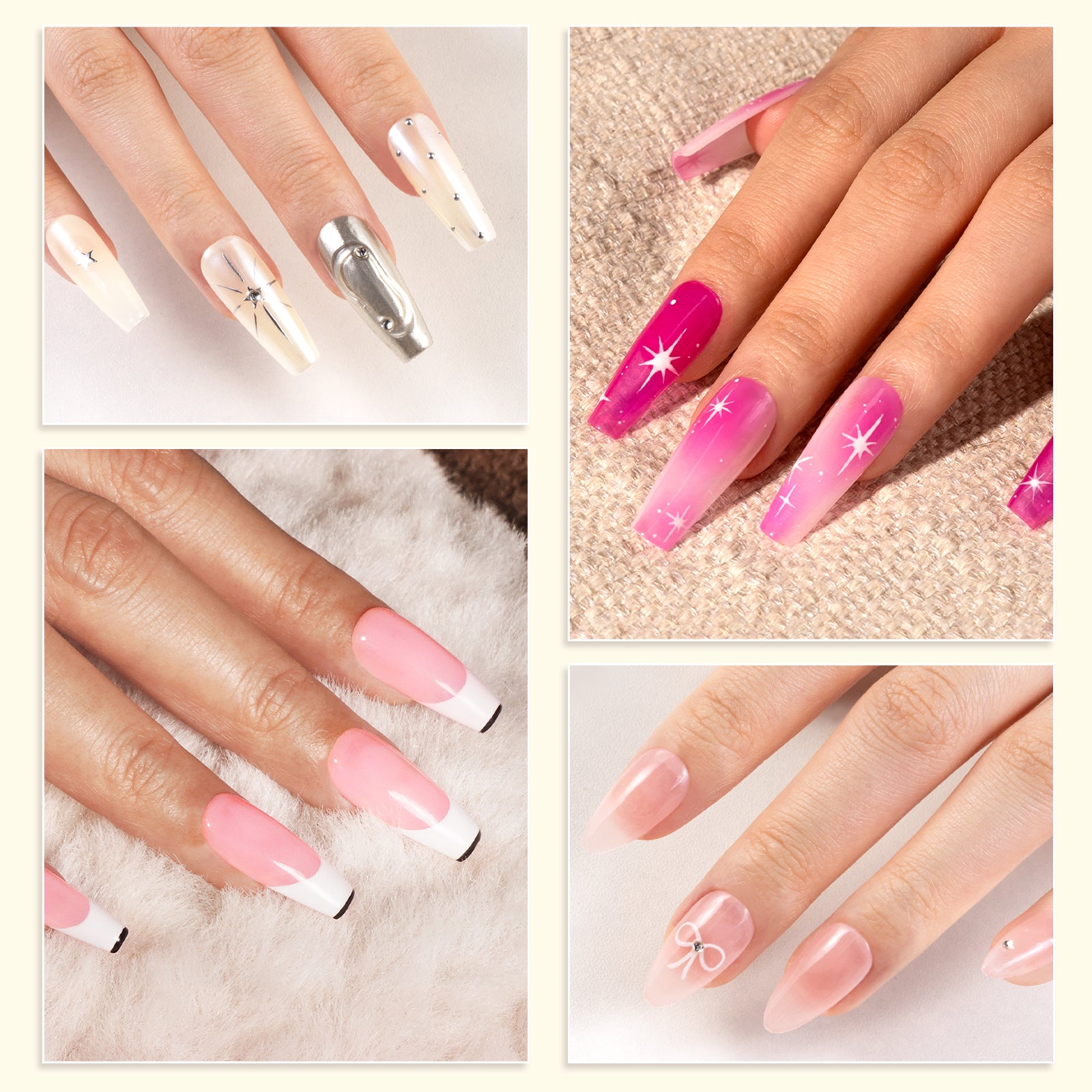 Jeweliver Jelly TPO-Free Gel Nail Polish Set 6 Colors 15ml - Warm Season