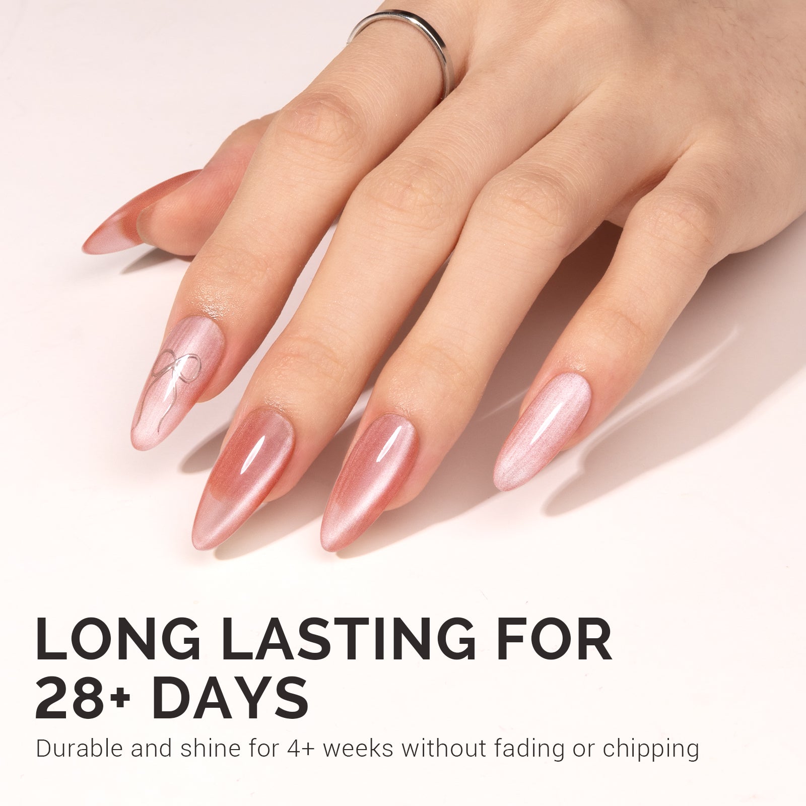 Jeweliver Cat Eye Gel Nail Polish 0.5 fl oz/15ml - Blush Pink B5601