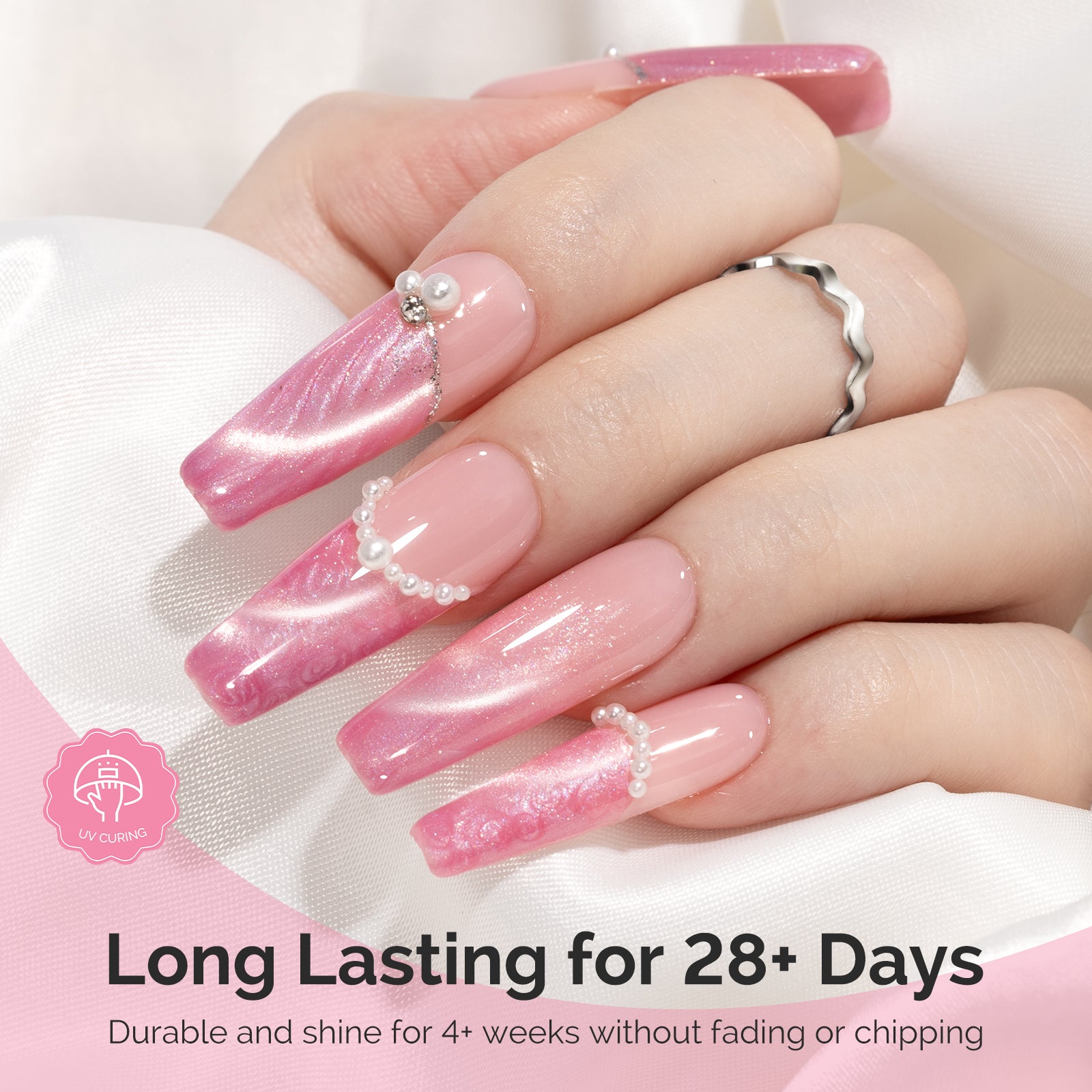 Valentine's Day Gel Nail Polish Love Sparkle Set - 8 Colors