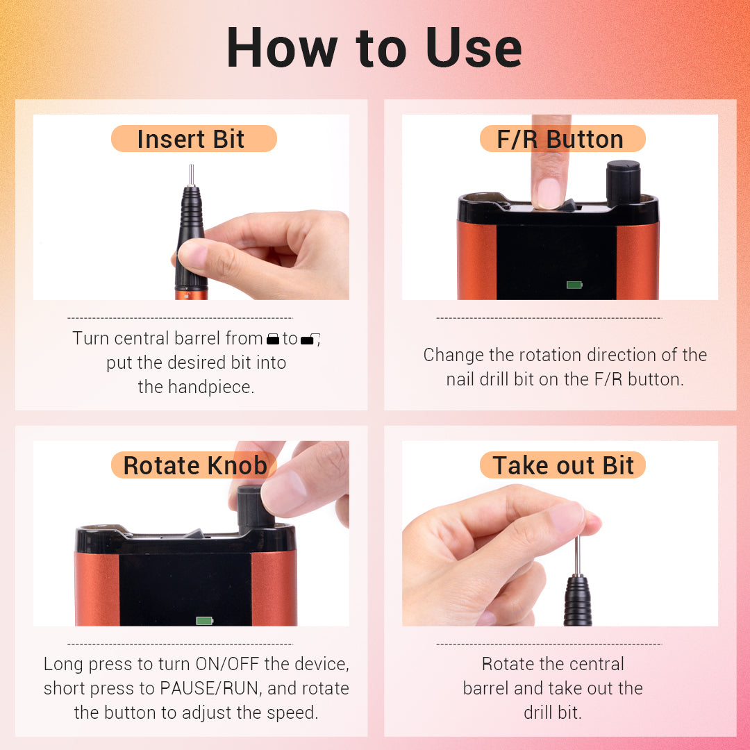 M-B450E Brushless Motor Nail Drill Gift Box
