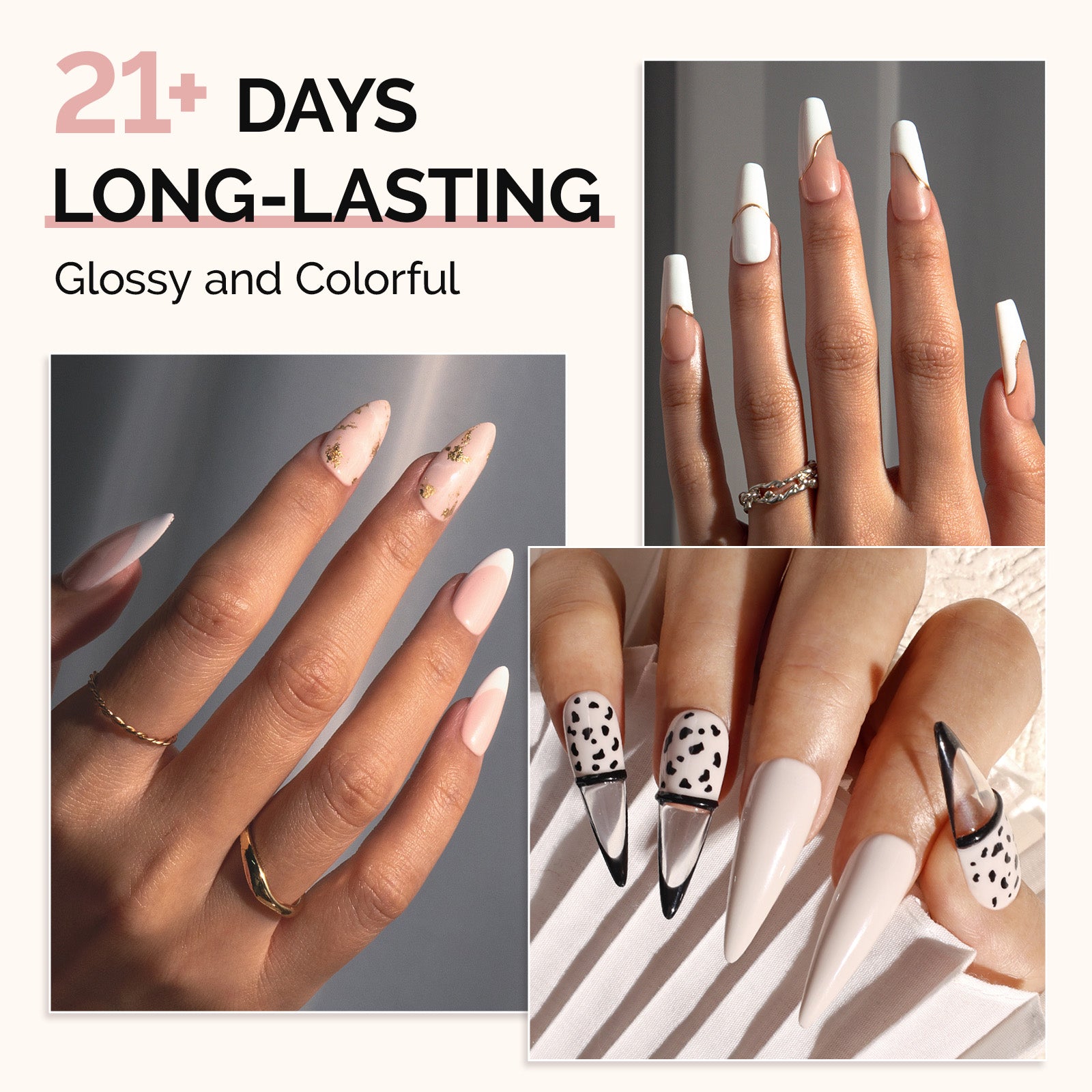 6 Colors TPO-Free Thick Gel Nail Polish Set 15ml - Nude Pink