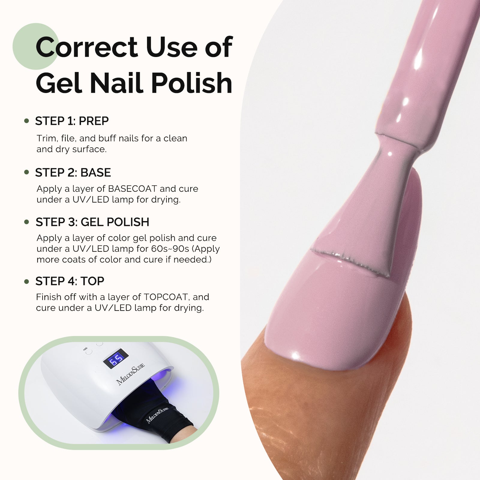 HEMA-Free Gel Nail Polish 0.5 fl oz/15ml - K0571 Thick Lavender Nude Pink