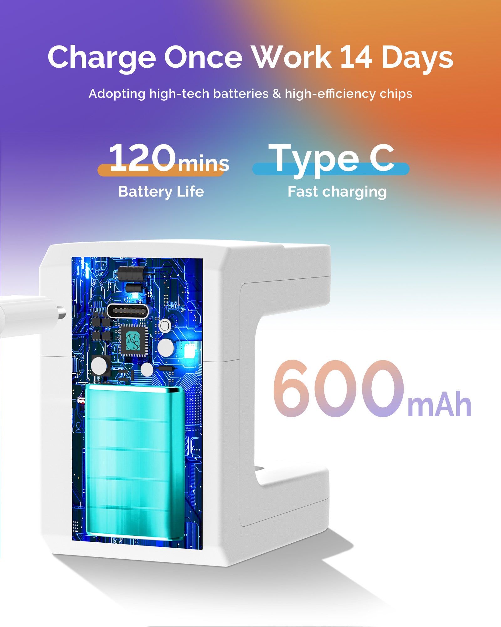 P-ART04G Rechargeable Mini LED/UV Nail Art Lamp