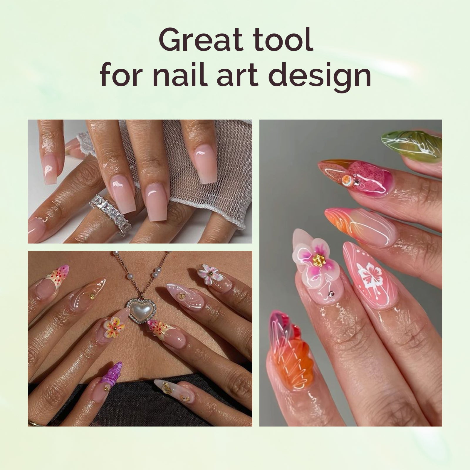 Kolinsky Acrylic Nail Brush - Green #8