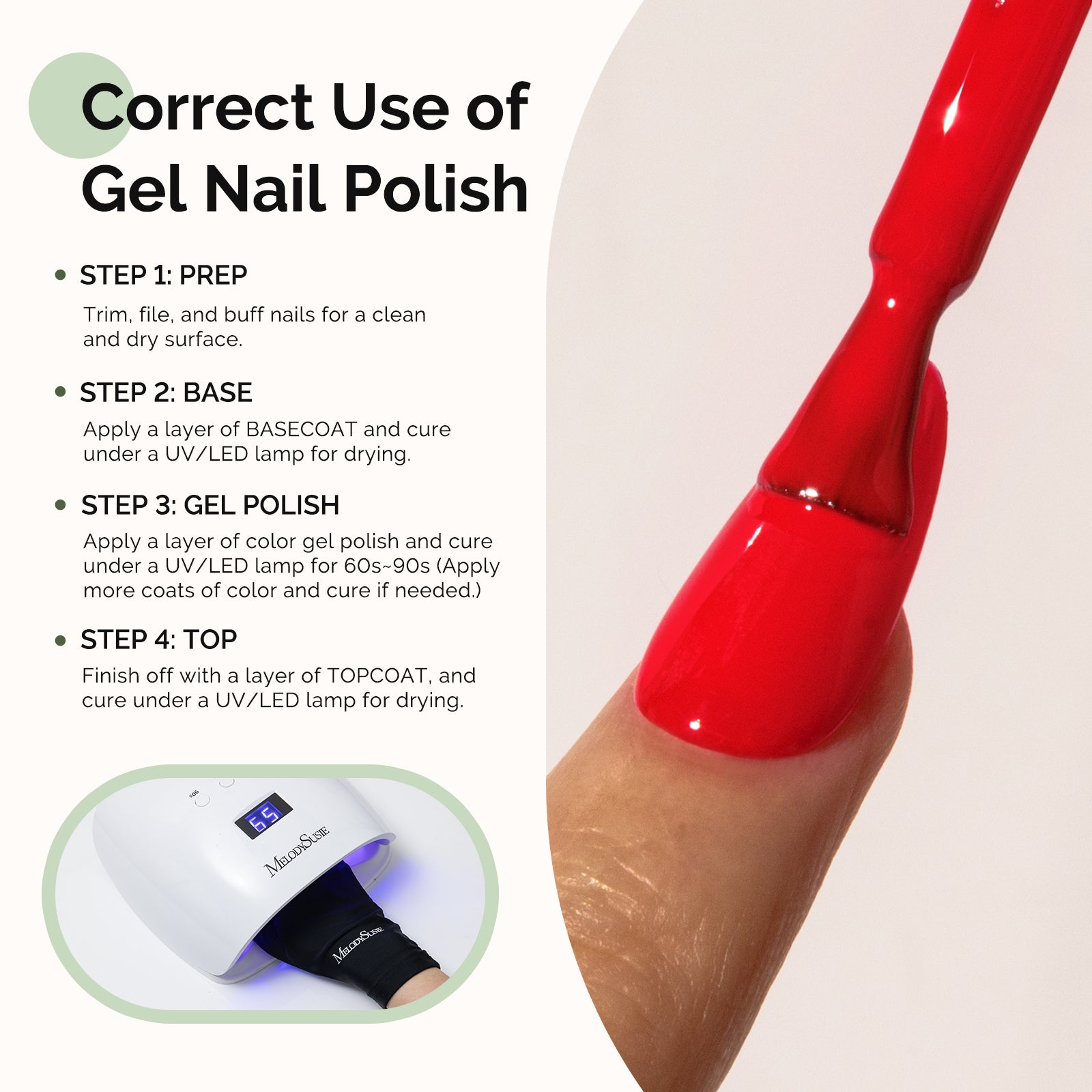 068 Sweety Red - HEMA-Free Gel Nail Polish 0.5 fl oz/15ml