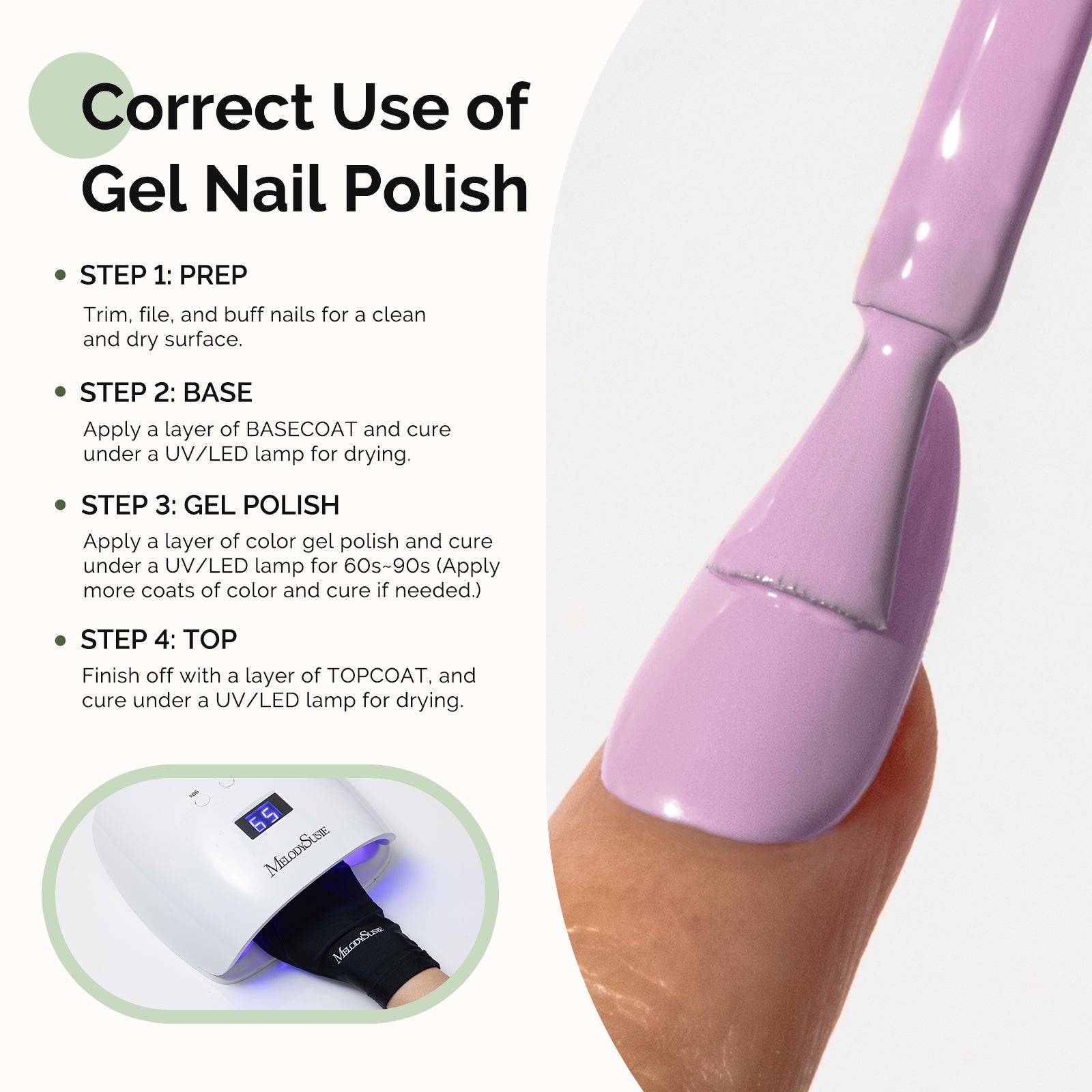 HEMA-Free Gel Nail Polish 0.5 fl oz/15ml - K0786 Thick Lavender Purple