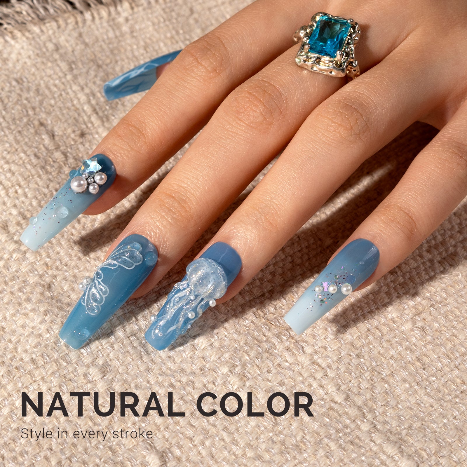 Jeweliver Jelly TPO-Free Gel Polish 15ml - Blue Topaz - JP53