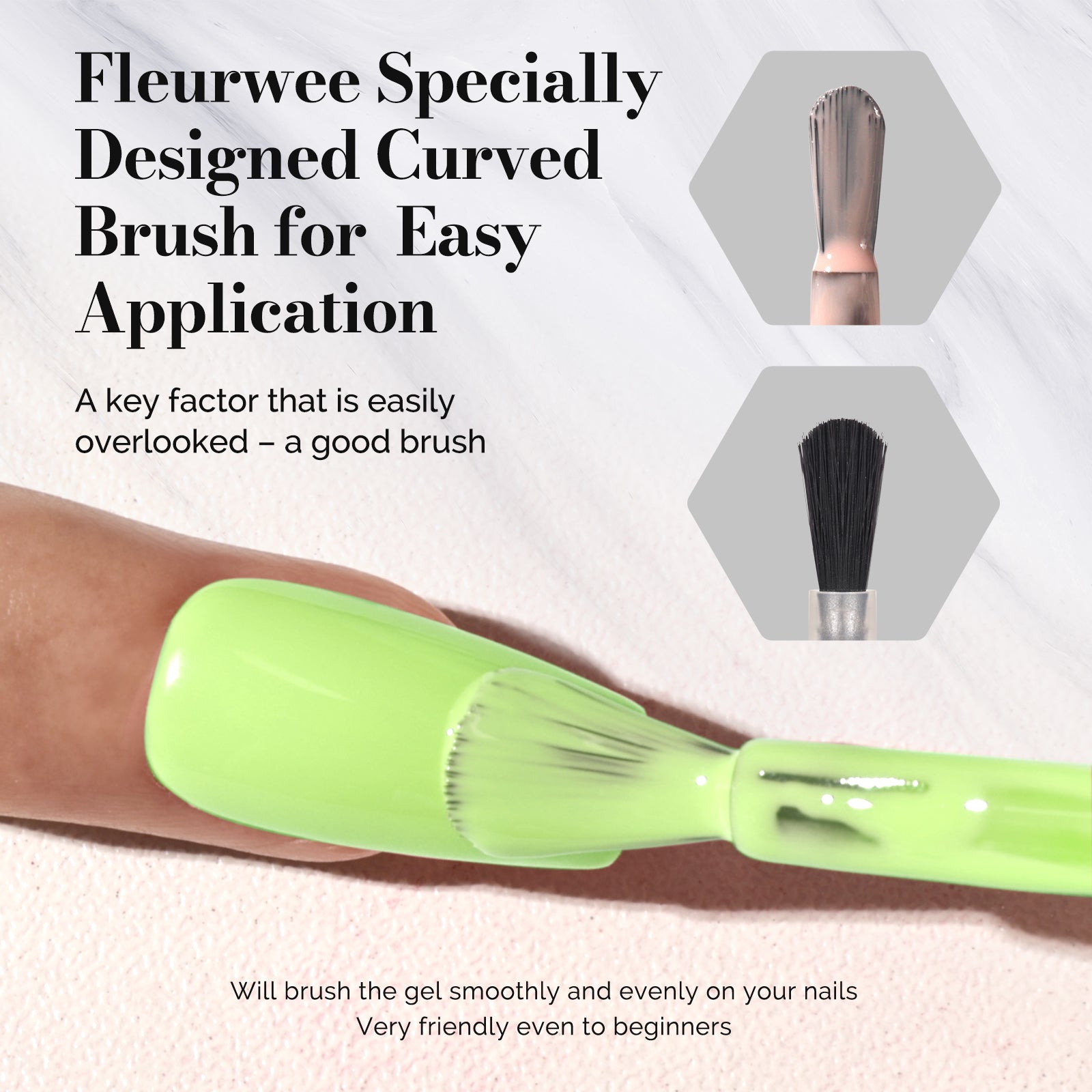 Fleurwee HEMA-Free & HPMA-Free & TPO-Free Gel Nail Polish Plant-based 0.5 fl oz/15ml - P42 Buds Green