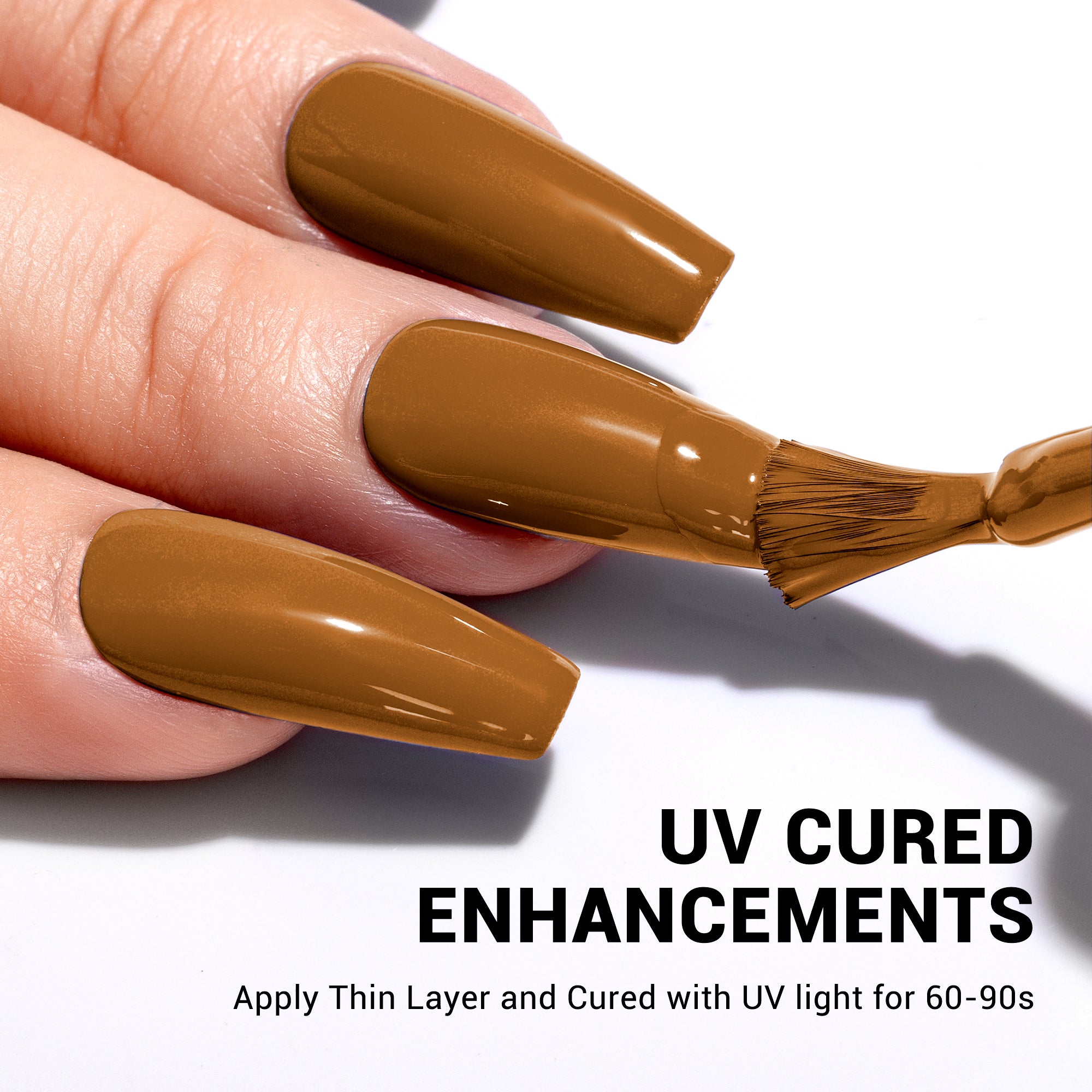 1671 Caramel Coffee Brown - TPO-Free Thick Gel Nail Polish(15ml)