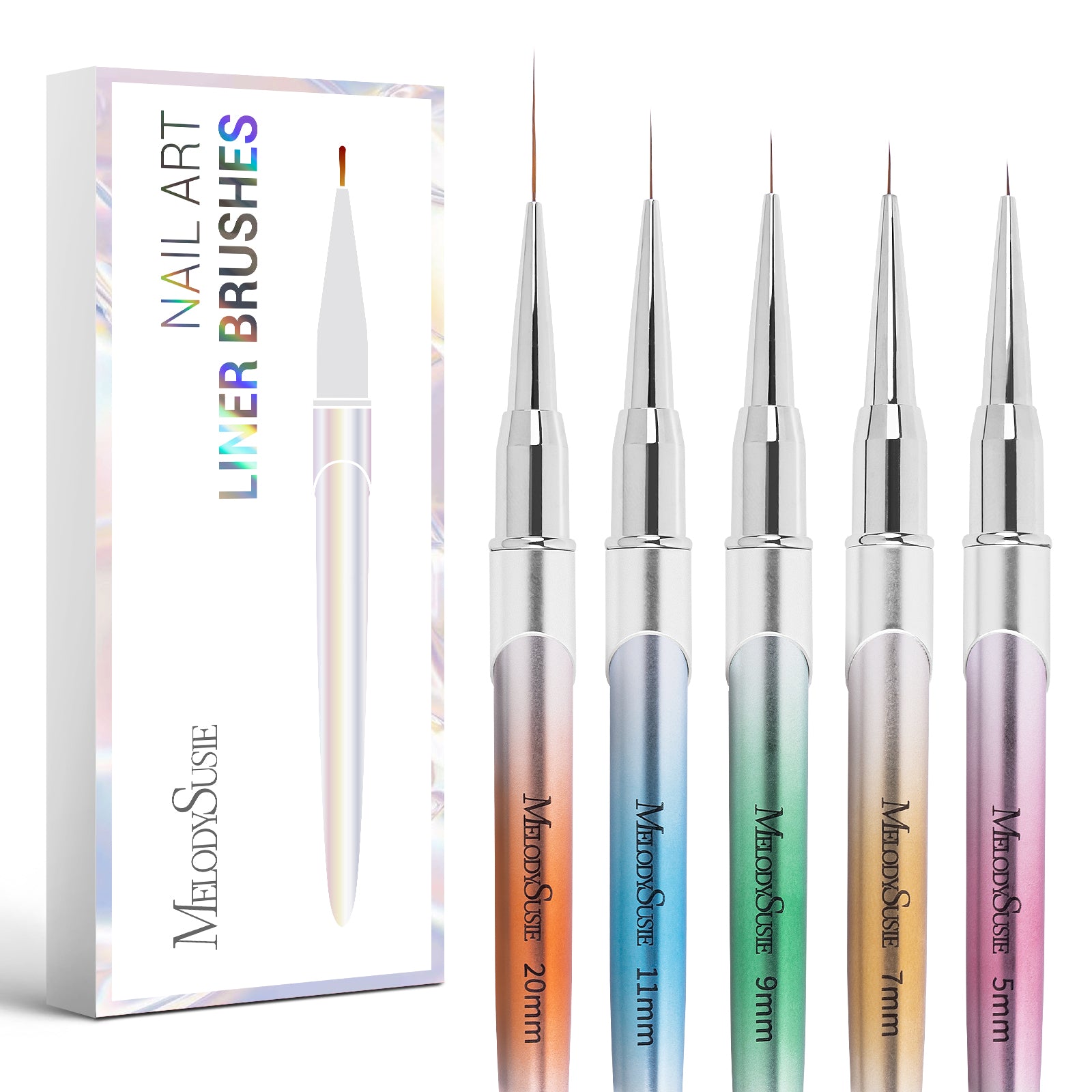 Gradient Nail Art Brushes Set (7Pcs)