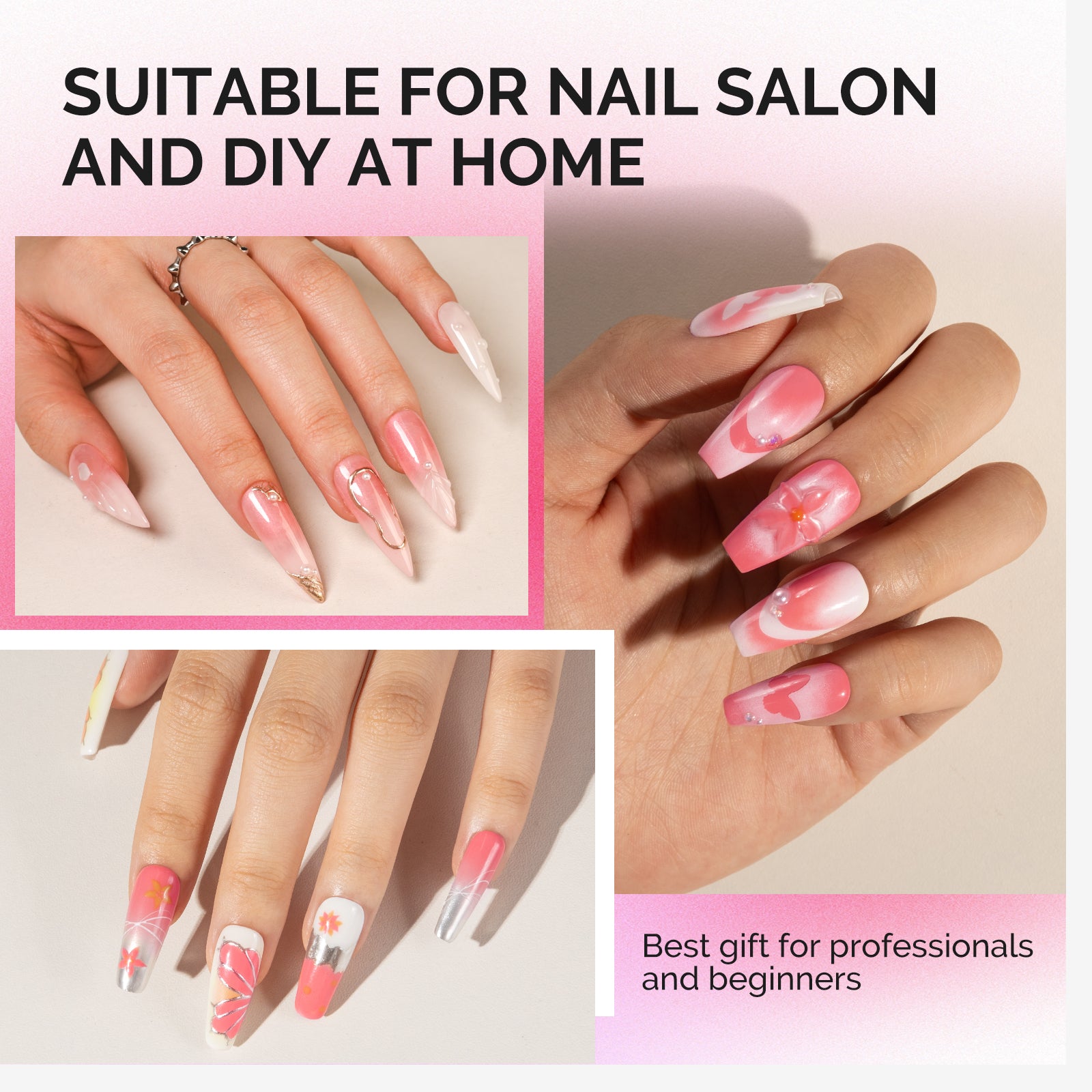 Ombre Nail Brushes 6Pcs