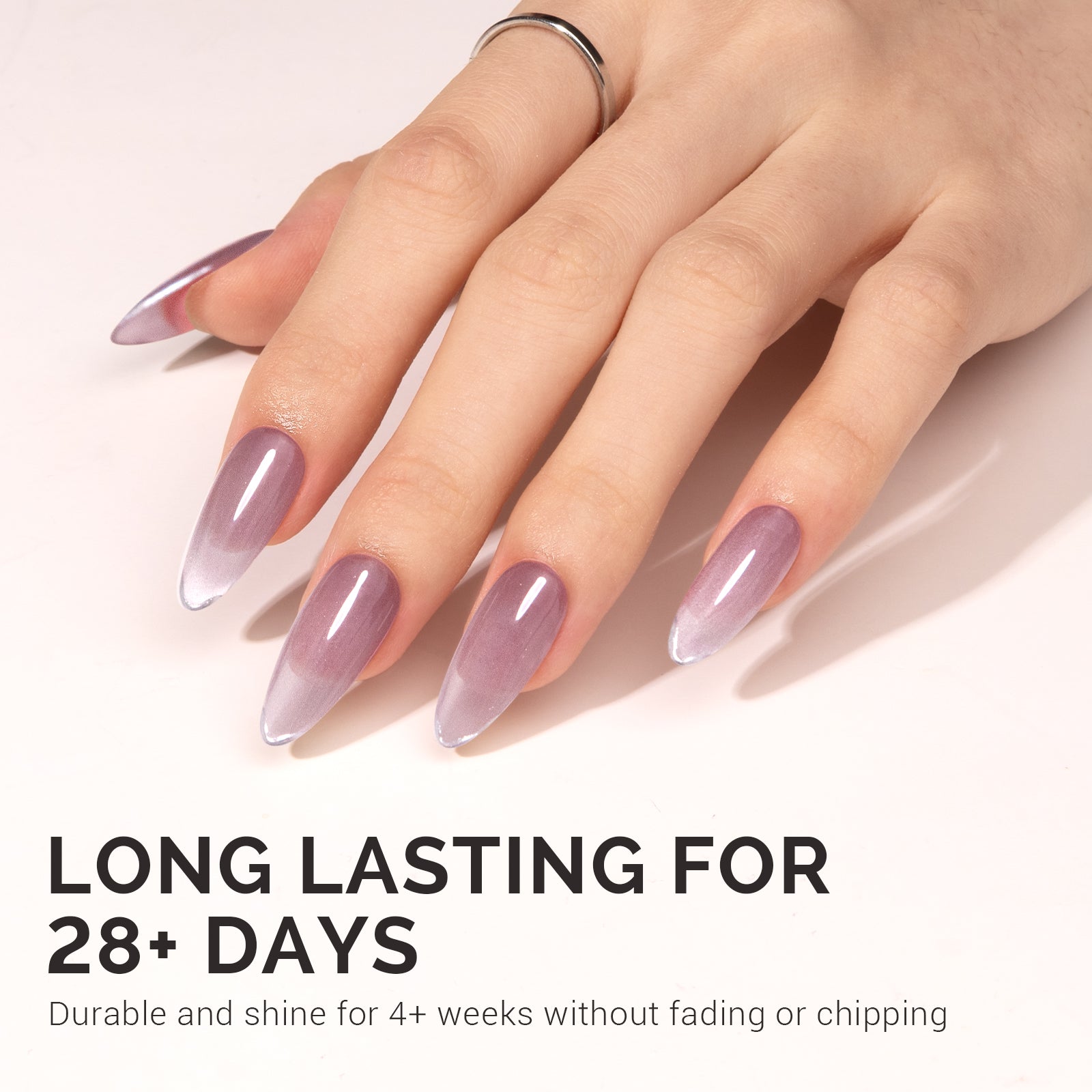 Jeweliver Cat Eye Gel Nail Polish 0.5 fl oz/15ml - Mist Pink B5604