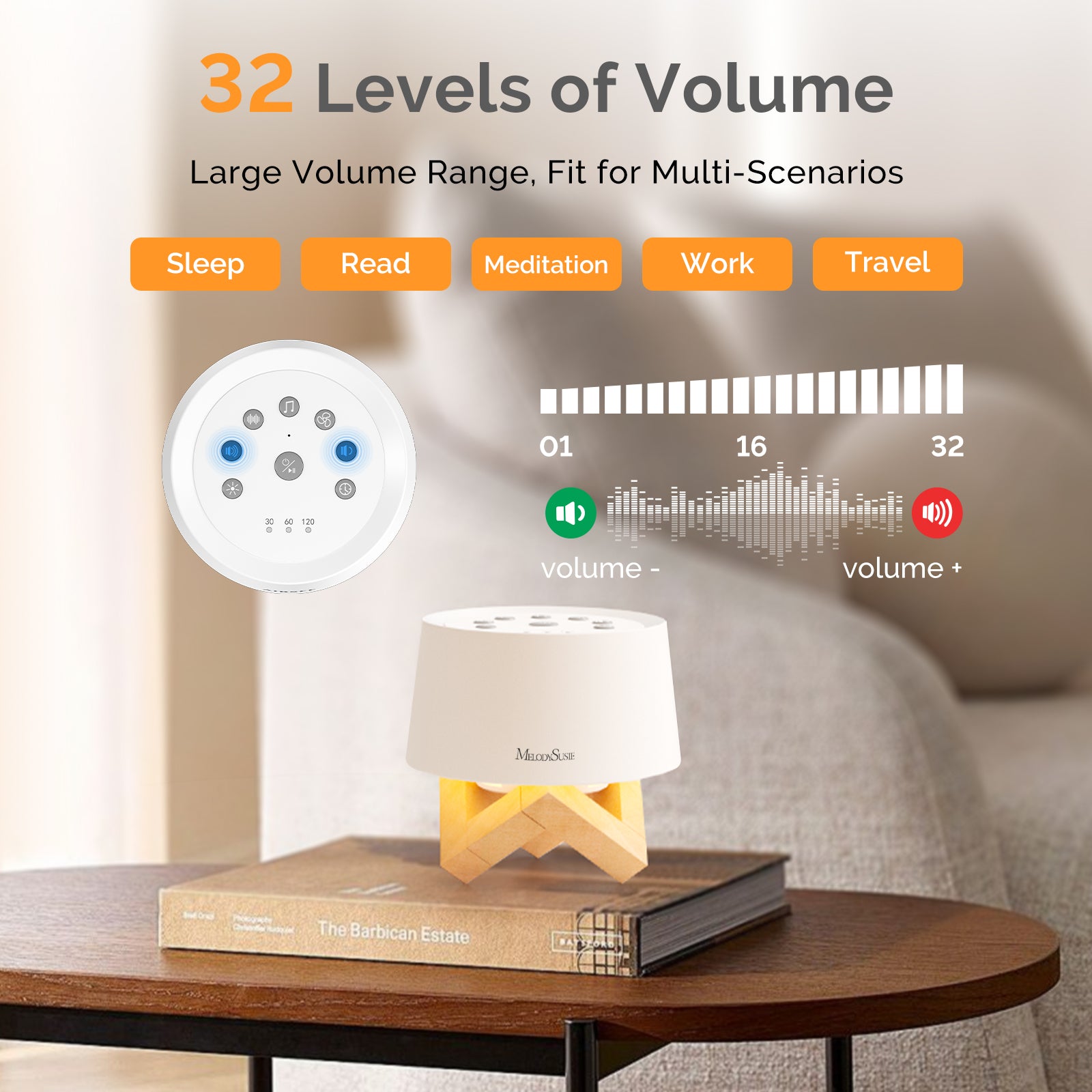 MelodySusie 31 Soothing White Noise Sounds & Night Light