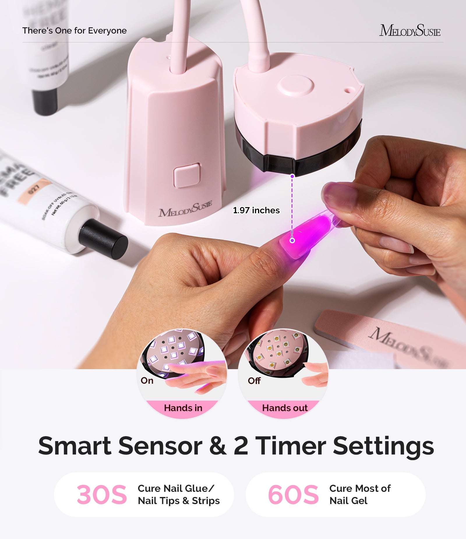 P-Art12A Cordless Motion-Sensor Gooseneck UV Nail Lamp