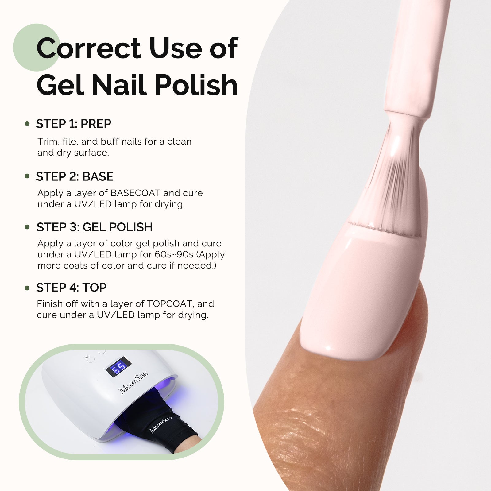 HEMA-Free Gel Nail Polish 0.5 fl oz/15ml - K0484 Thick White Nude Pink