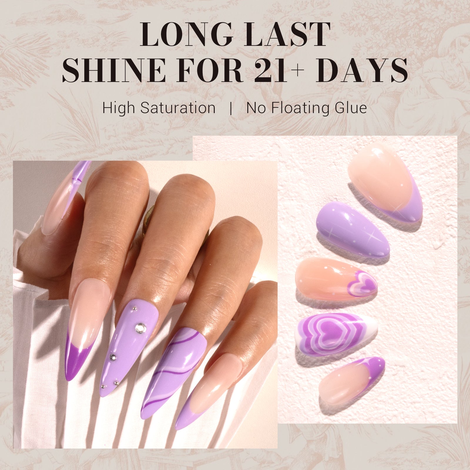 449 Light Purple - TPO-Free Faster UV Curing Gel Nail Polish 0.5 fl oz/15ml