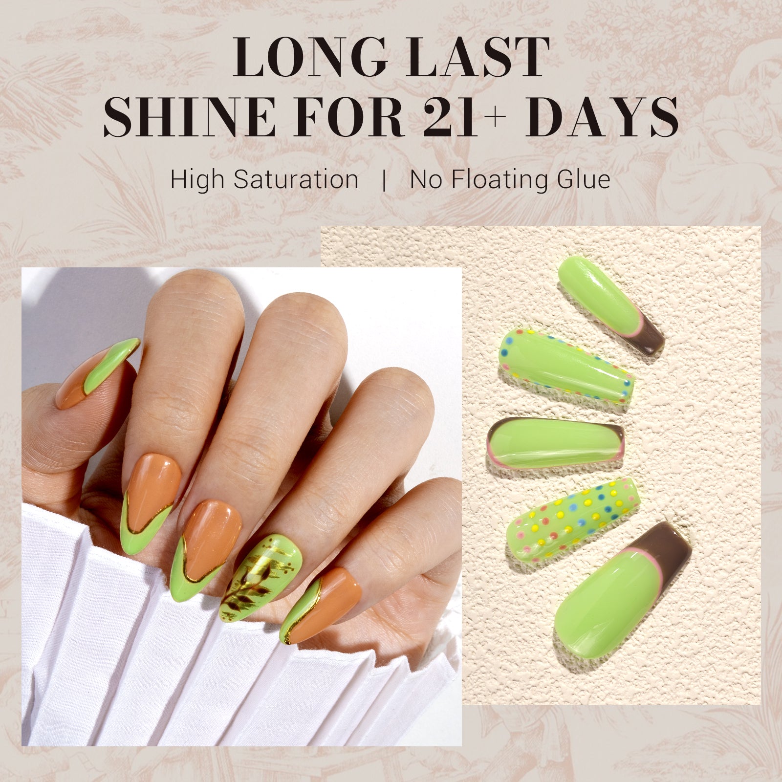 1658 Apple Green - TPO-Free Faster UV Curing Gel Nail Polish(15ml)