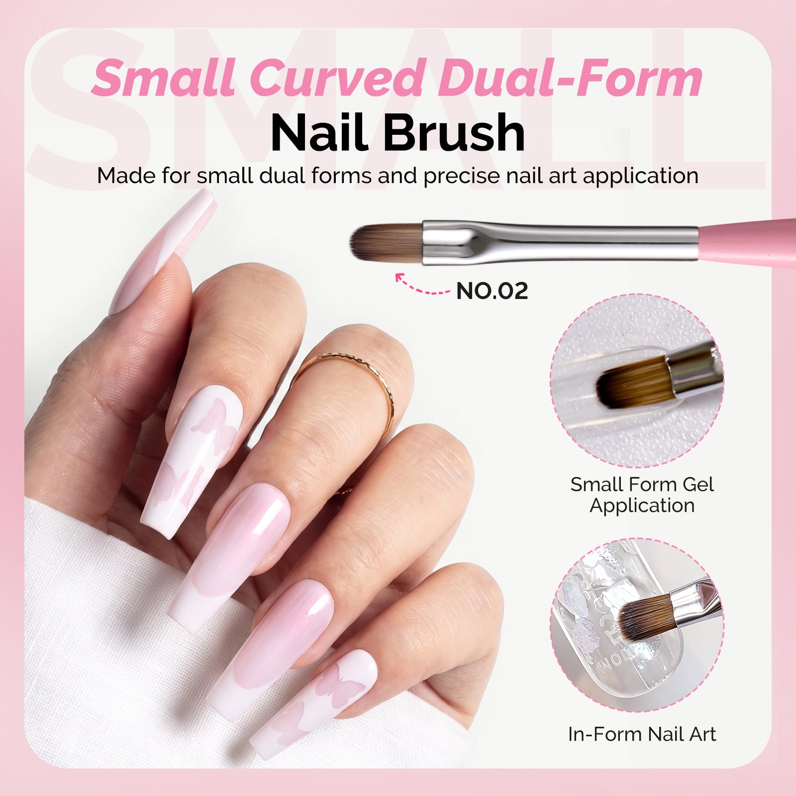 3PCS Dual-Form Nail Extension Brush Set