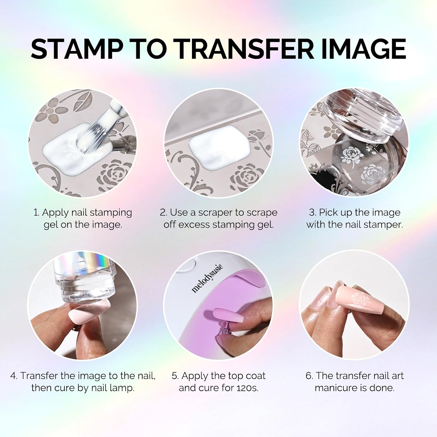 French Nail Stamper Kit 4PCS - Aurora